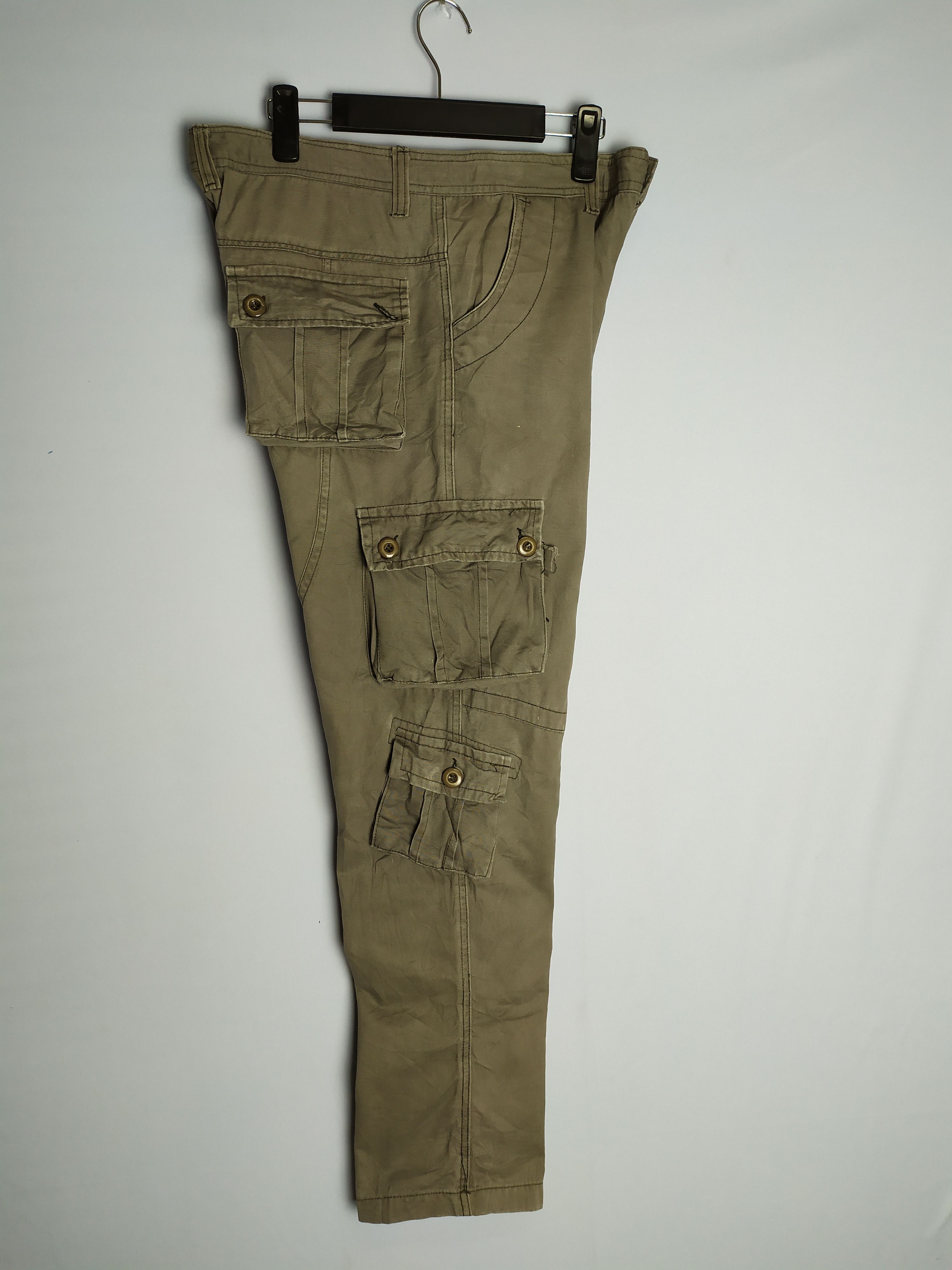 Japanese Brand × StraightFaded × Vintage 9 POCKET VINTAGE CARGO PANTS Size US 33 - 2 Thumbnail