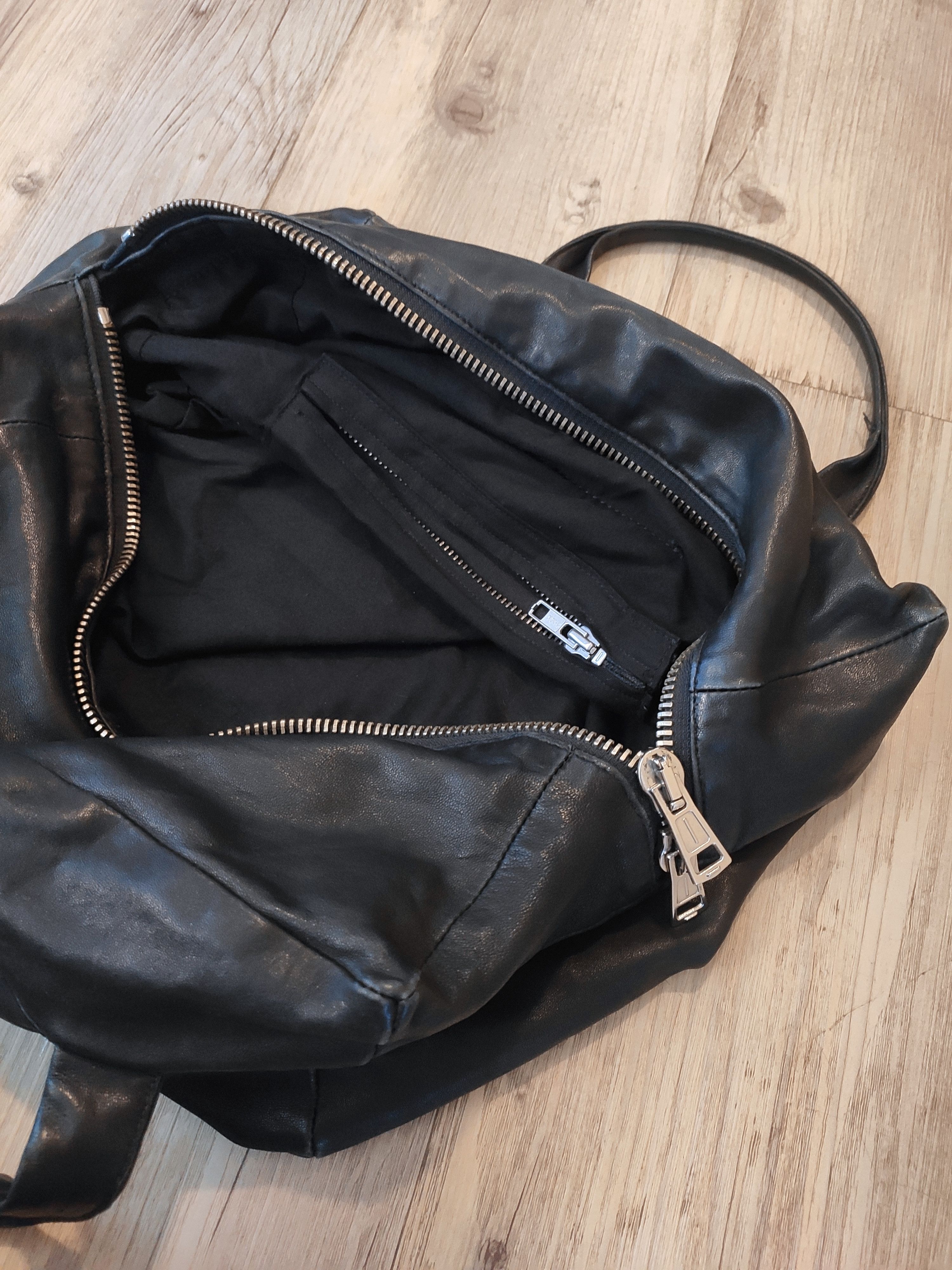 Ann Demeulemeester Small leather bag.Like Rick Owens or Dries van Noten Size ONE SIZE - 3 Thumbnail