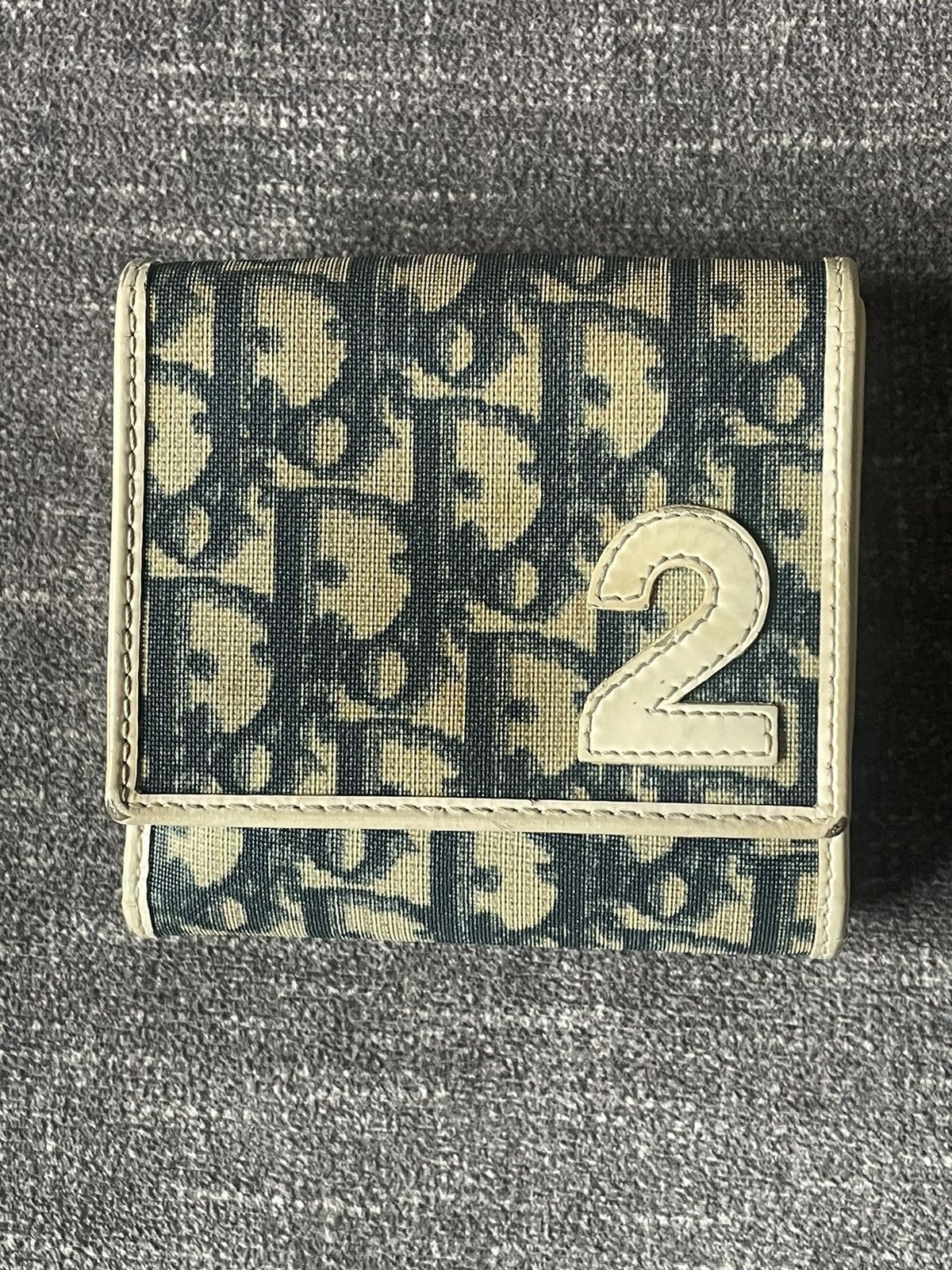 image of Dior Trotter 2 Wallet in Blue, Men's