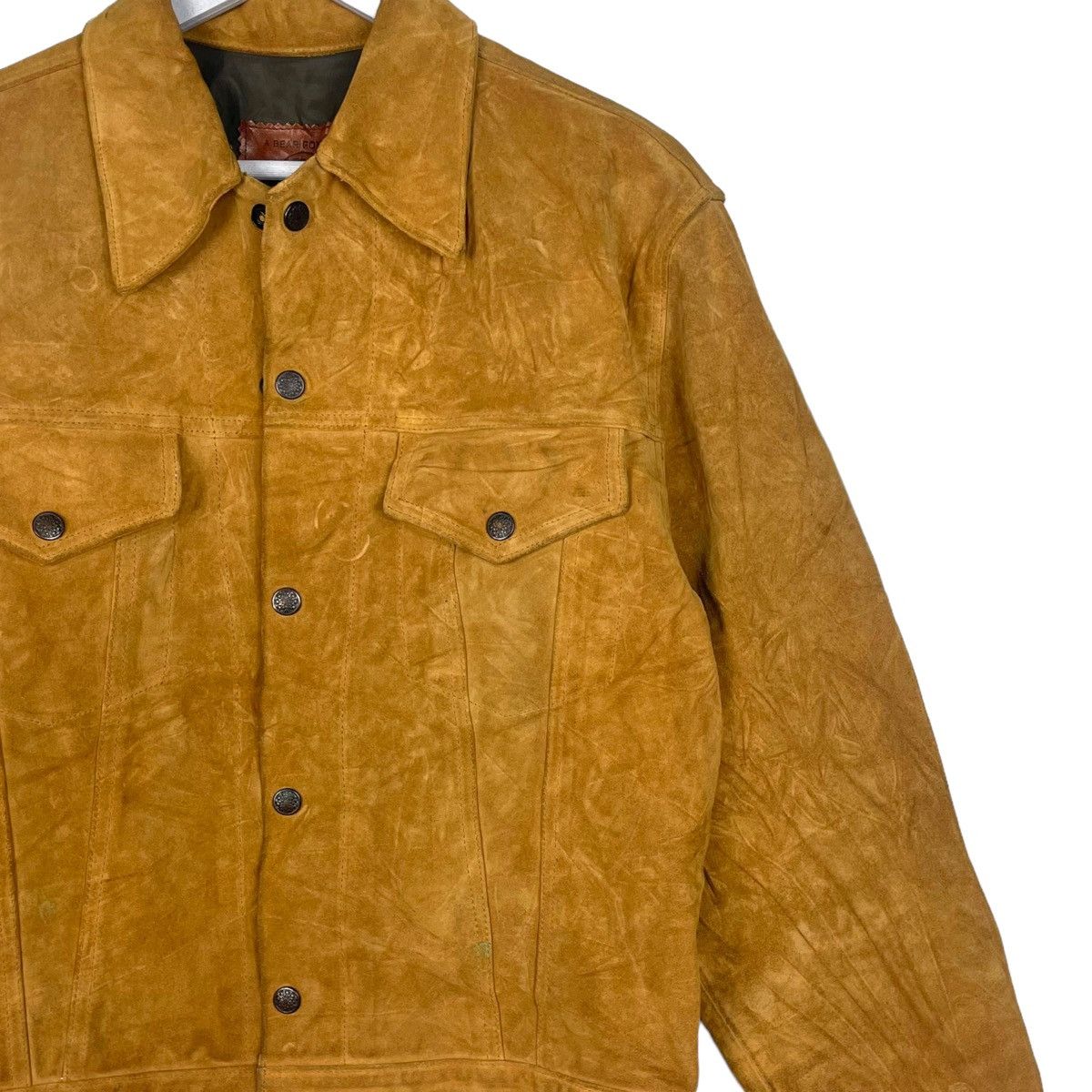 Golden Bear × Taylor Stitch 💥 GOLDEN BEAR SUEDE LEATHER TRUCKER JACKET Size US S / EU 44-46 / 1 - 4 Thumbnail