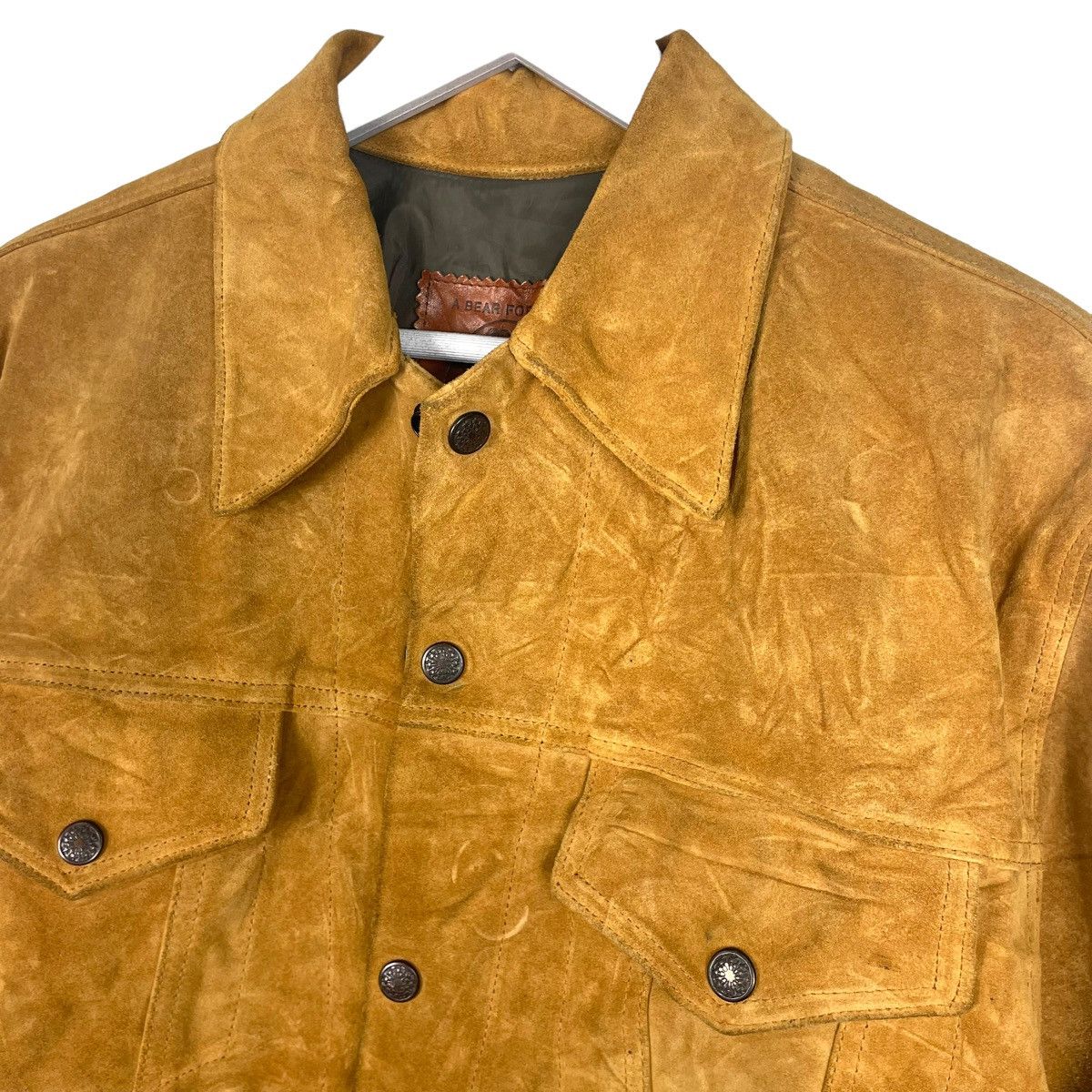 Golden Bear × Taylor Stitch 💥 GOLDEN BEAR SUEDE LEATHER TRUCKER JACKET Size US S / EU 44-46 / 1 - 7 Thumbnail