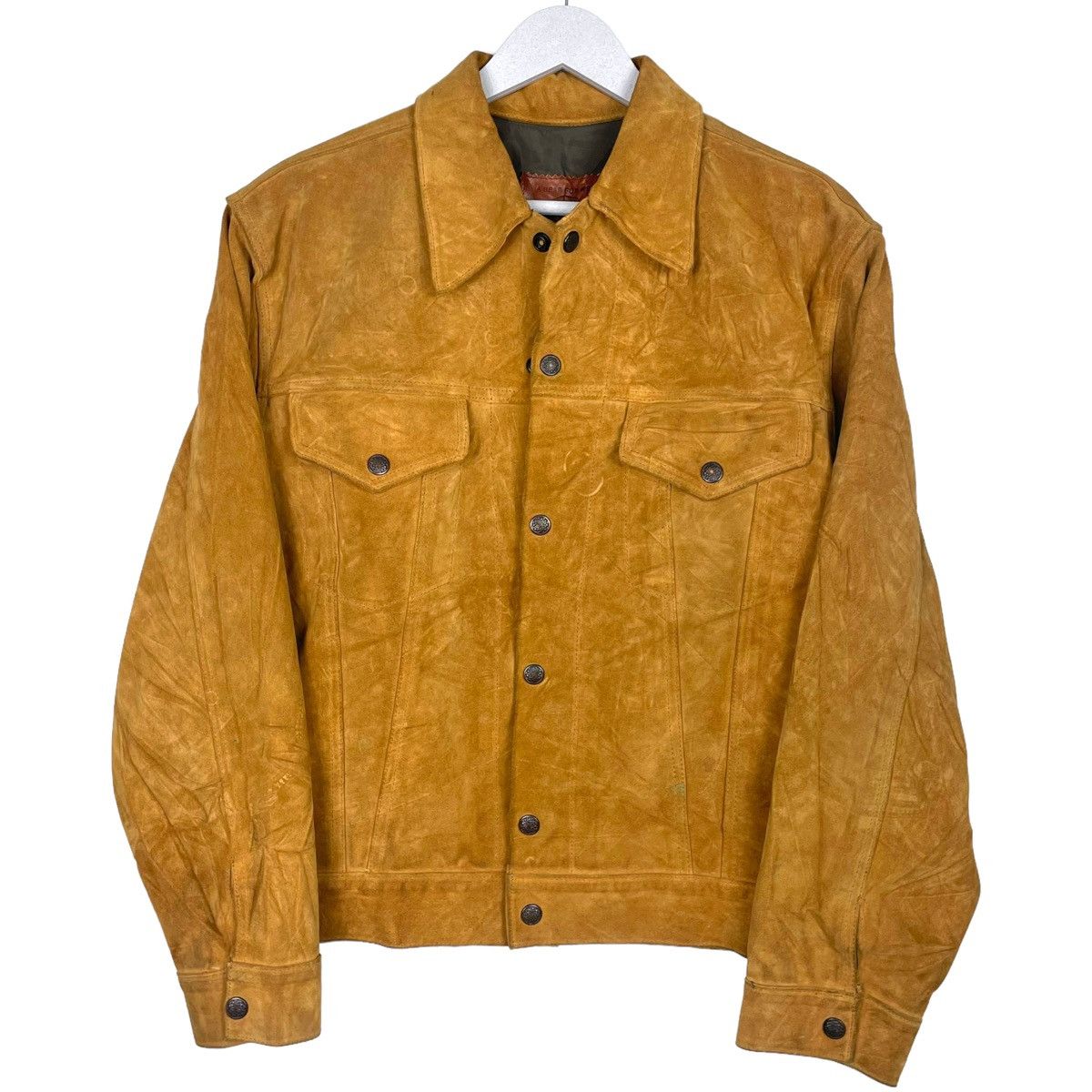 Golden Bear × Taylor Stitch 💥 GOLDEN BEAR SUEDE LEATHER TRUCKER JACKET Size US S / EU 44-46 / 1 - 10 Thumbnail
