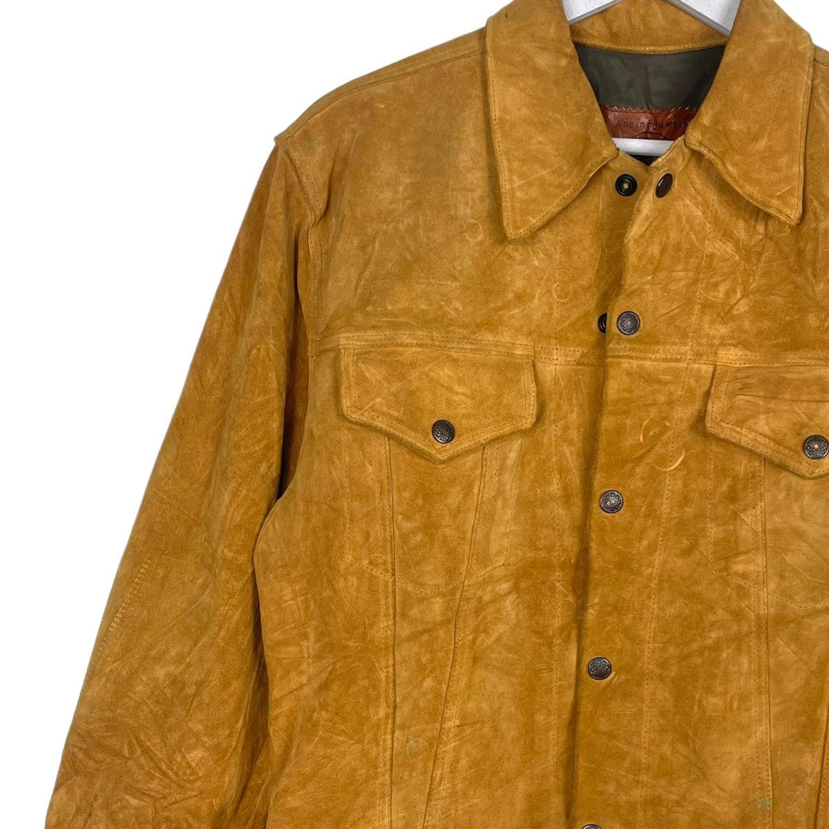 Golden Bear × Taylor Stitch 💥 GOLDEN BEAR SUEDE LEATHER TRUCKER JACKET Size US S / EU 44-46 / 1 - 5 Thumbnail