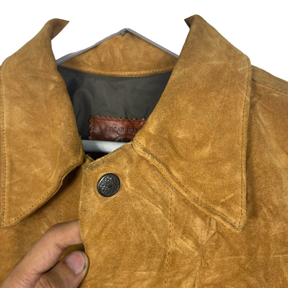 Golden Bear × Taylor Stitch 💥 GOLDEN BEAR SUEDE LEATHER TRUCKER JACKET Size US S / EU 44-46 / 1 - 8 Thumbnail