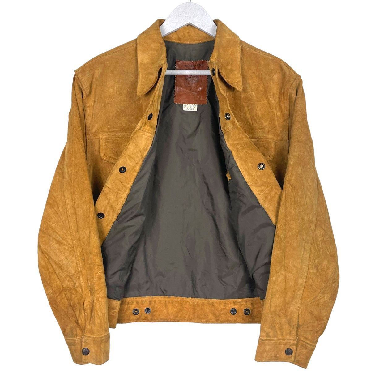 Golden Bear × Taylor Stitch 💥 GOLDEN BEAR SUEDE LEATHER TRUCKER JACKET Size US S / EU 44-46 / 1 - 11 Thumbnail