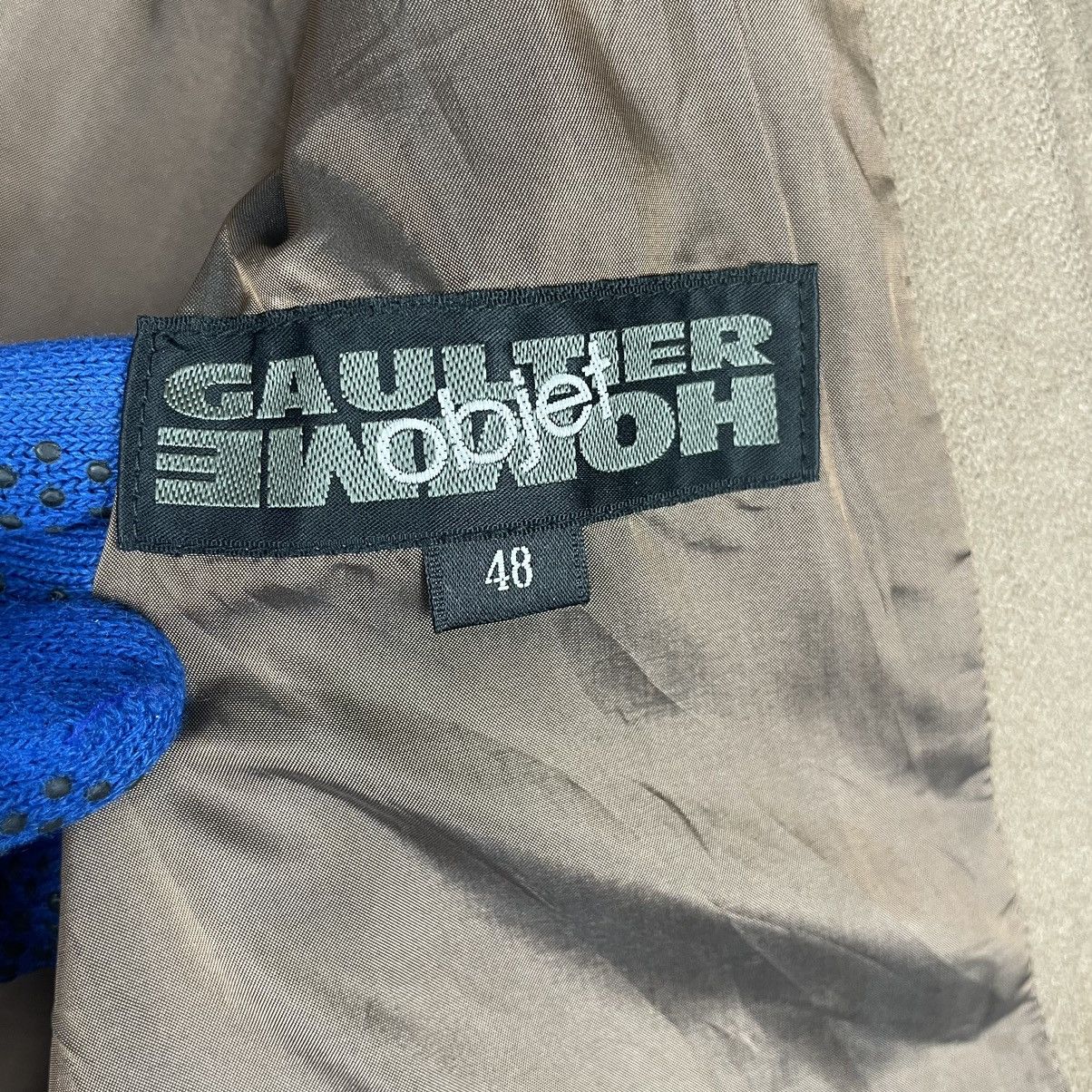Gaultier Homme Objet × Jean Paul Gaultier 💥 GAULTIER HOME OBJET BELTED WOOL JACKET Size US L / EU 52-54 / 3 - 11 Thumbnail