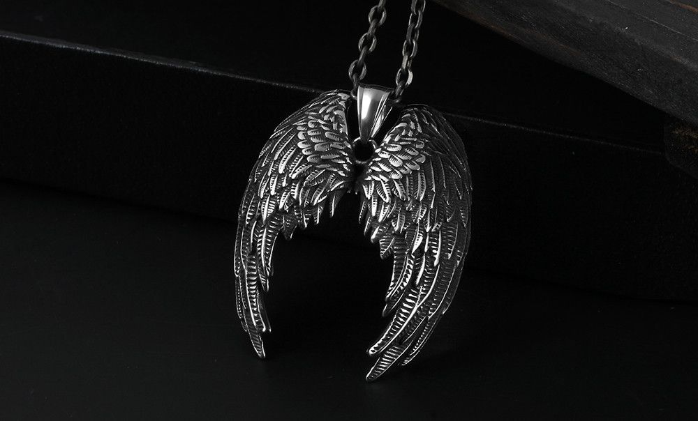Jewelry Angel Wing Pendant Necklace Size ONE SIZE - 4 Thumbnail