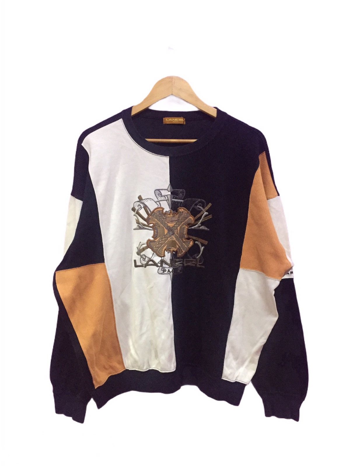 Lancel Vintage 90s Lancel Paris Sweatshirts Size US L / EU 52-54 / 3 - 1 Thumbnail