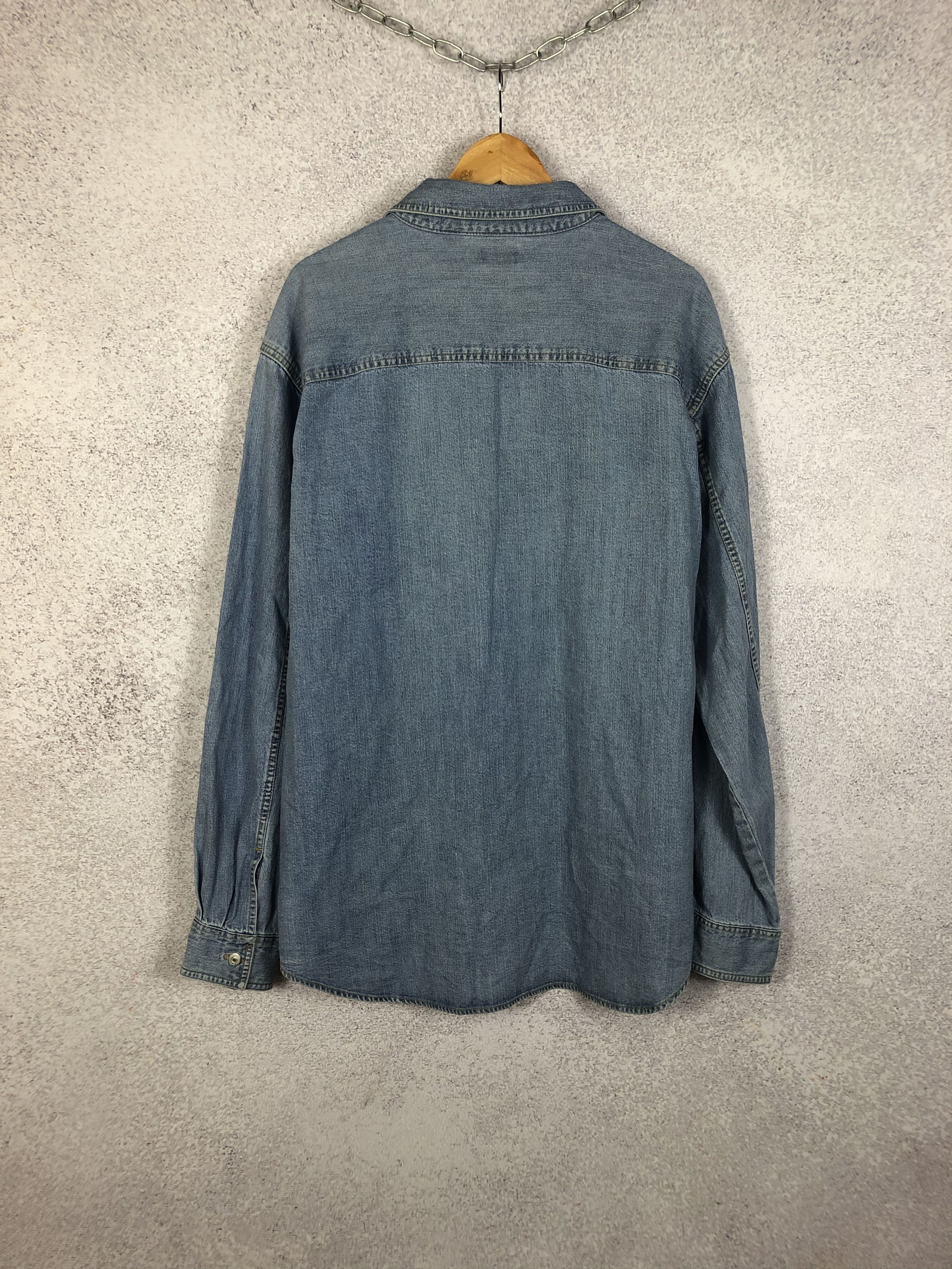 Levi's × Levi's Vintage Clothing × Vintage Vintage 90s Levi’s Denim Western Shirt Size US XL / EU 56 / 4 - 3 Thumbnail