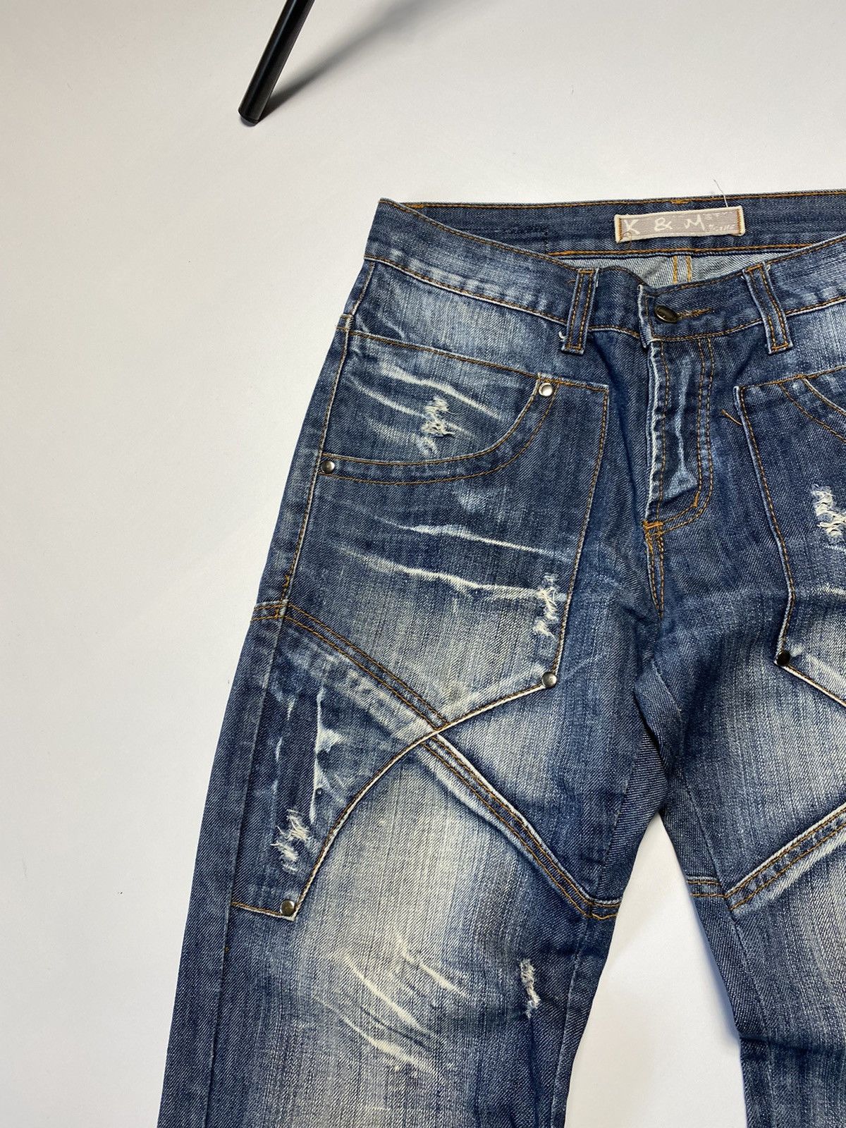 Vintage Vintage Y2k Kosmo Lupo distressed jeans size 32 Size US 32 / EU 48 - 3 Thumbnail