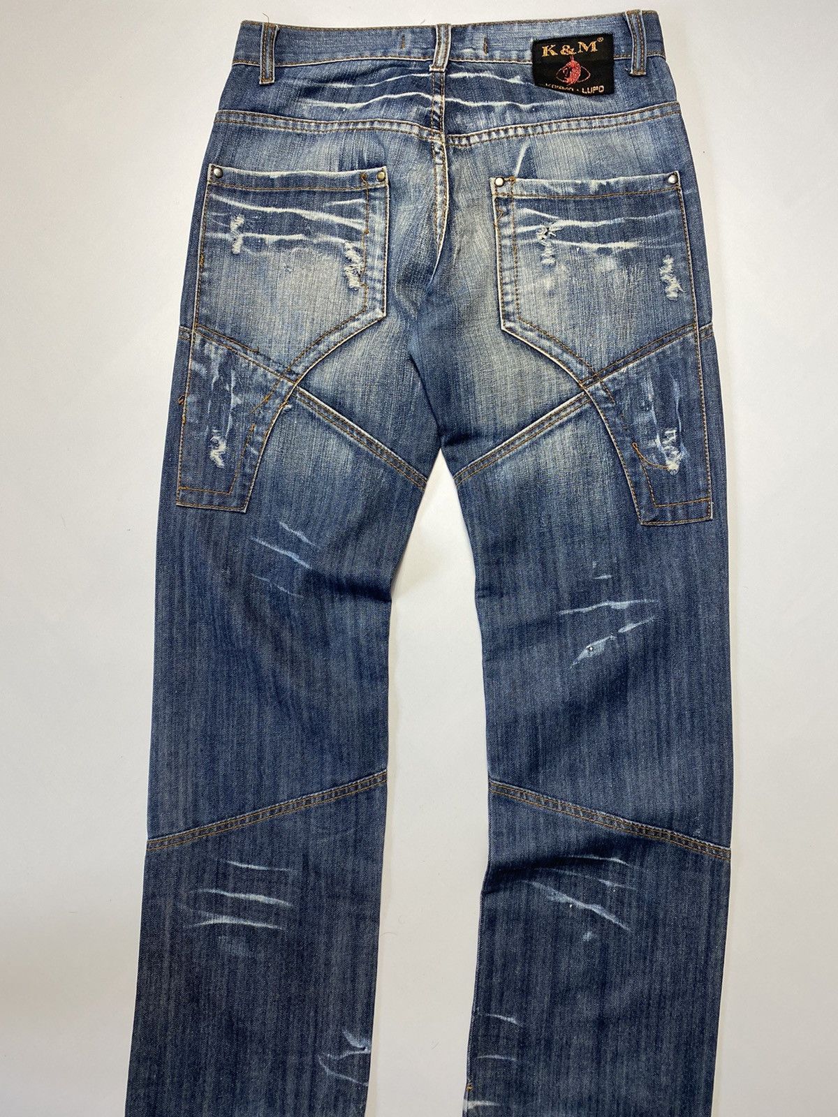 Vintage Vintage Y2k Kosmo Lupo distressed jeans size 32 Size US 32 / EU 48 - 12 Thumbnail