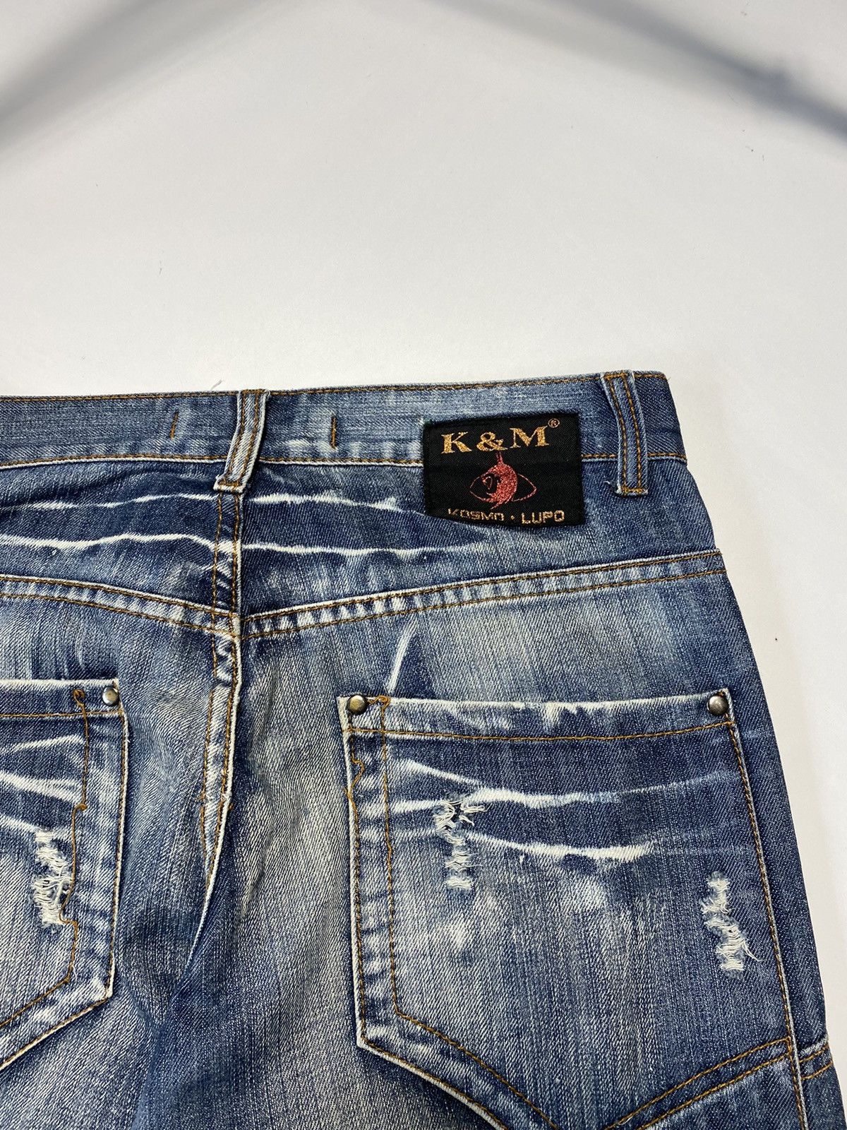 Vintage Vintage Y2k Kosmo Lupo distressed jeans size 32 Size US 32 / EU 48 - 10 Thumbnail