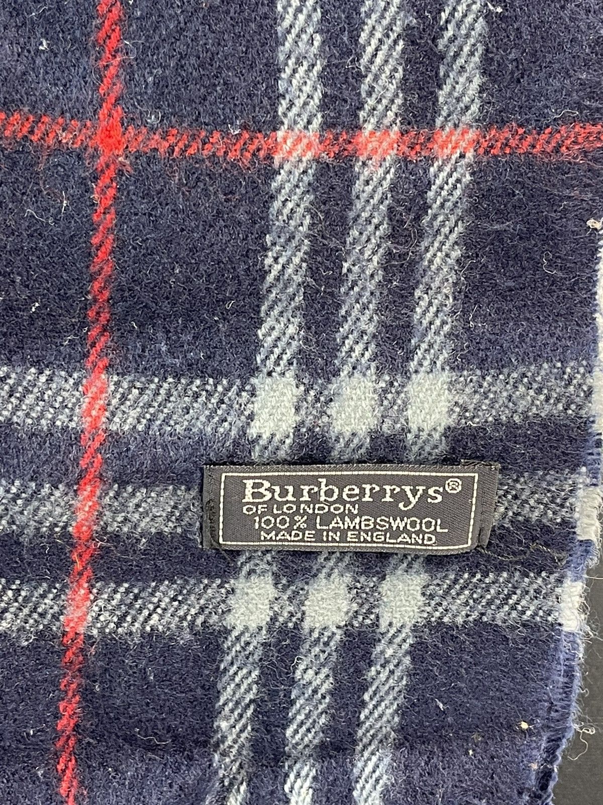 Burberry × Vintage Burberrys Muffler Scarf Nova Check Pattern Lambswool Size ONE SIZE - 2 Thumbnail