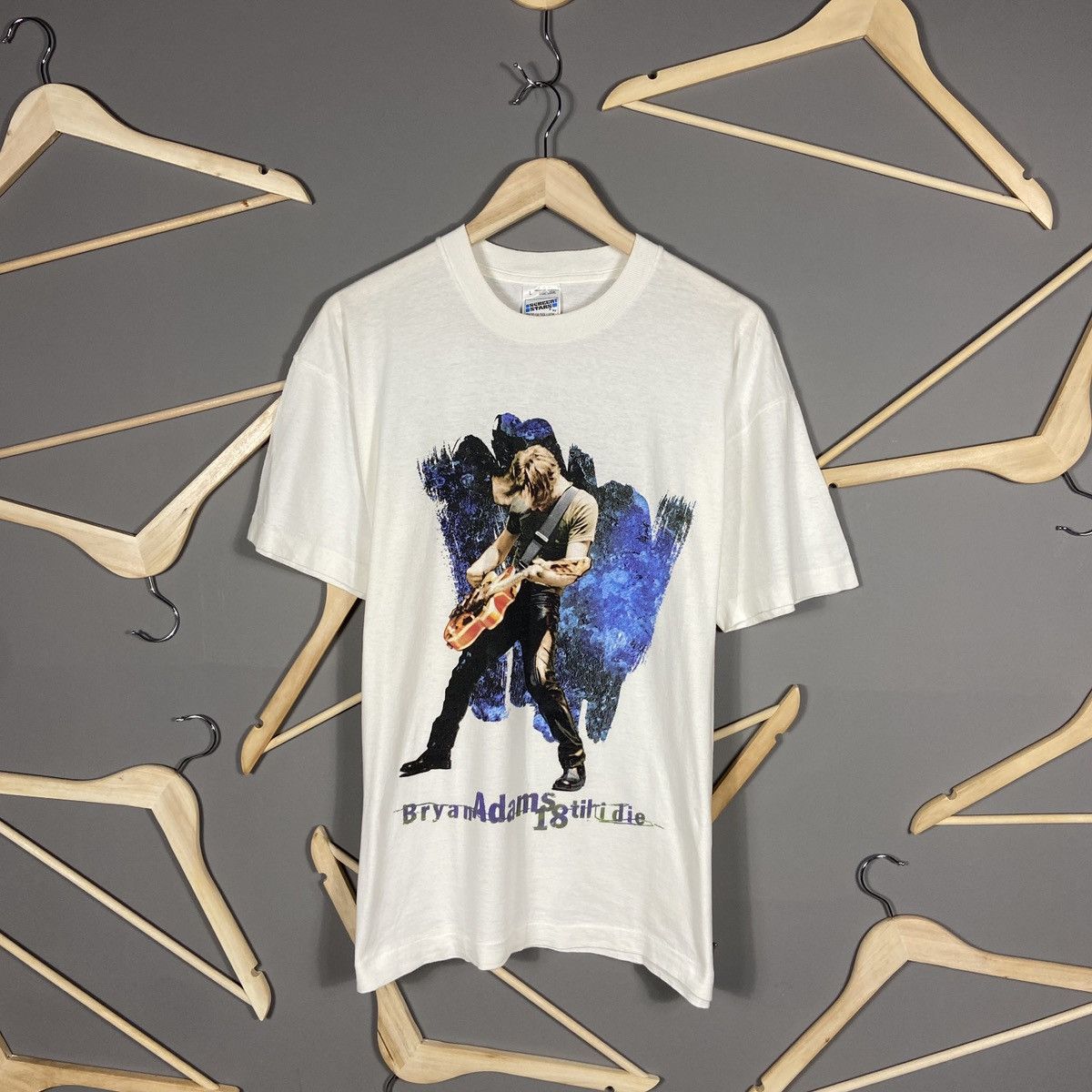Band Tees × Vintage Vintage 90s Bryan Adams 18 Till I Die t-shirt Size US L / EU 52-54 / 3 - 1 Thumbnail