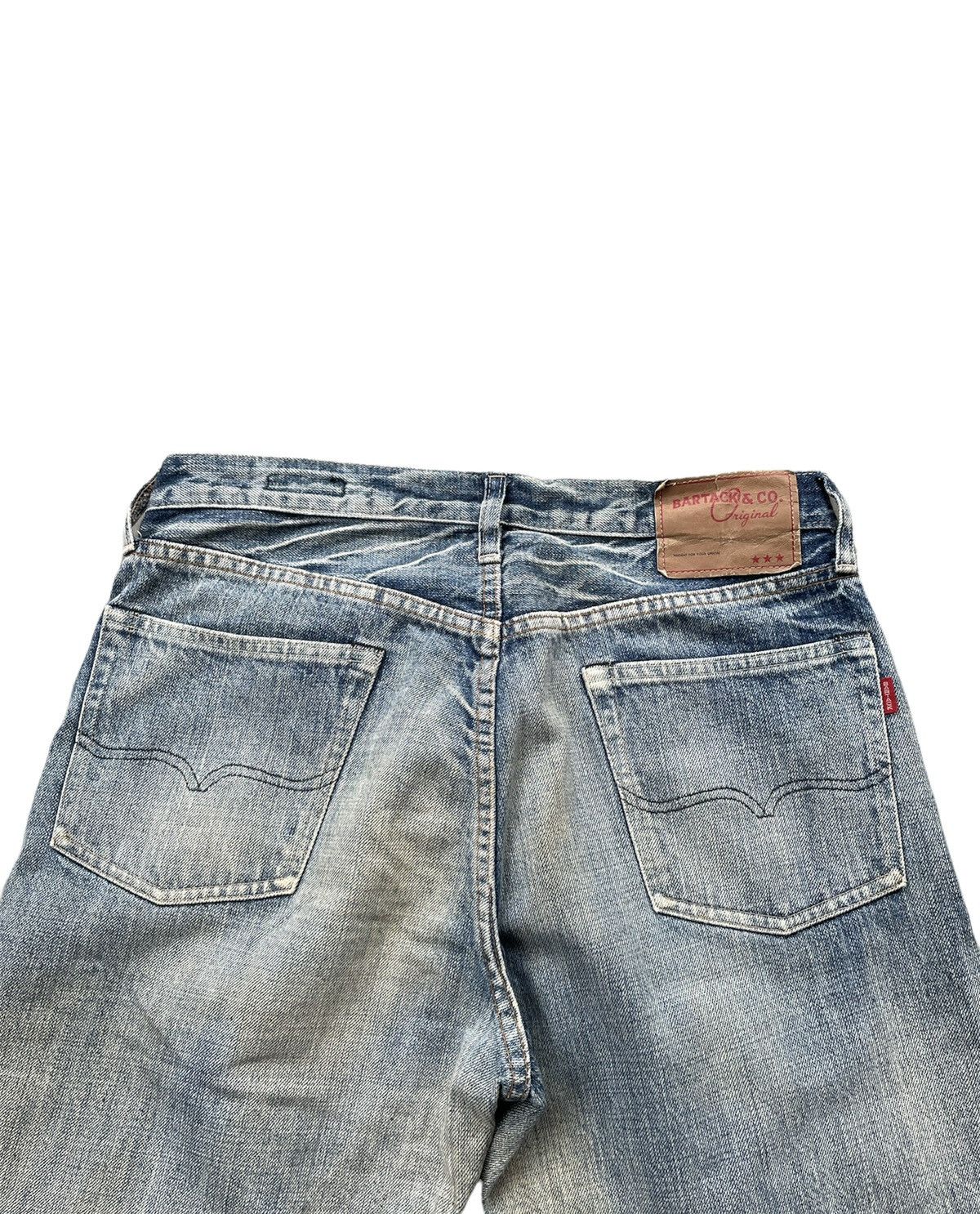 Japanese Brand Bartack Aging Wash Selvedge Denim Size US 32 / EU 48 - 15 Thumbnail