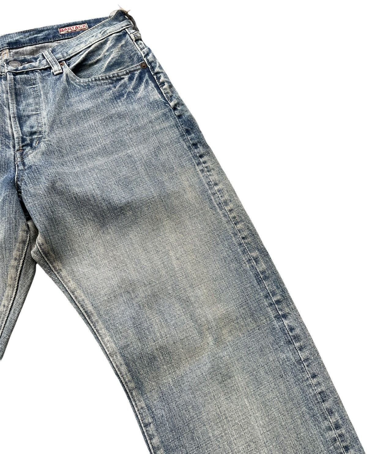 Japanese Brand Bartack Aging Wash Selvedge Denim Size US 32 / EU 48 - 6 Thumbnail