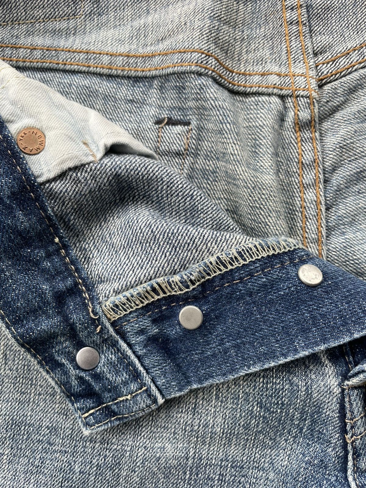 Japanese Brand Bartack Aging Wash Selvedge Denim Size US 32 / EU 48 - 21 Thumbnail