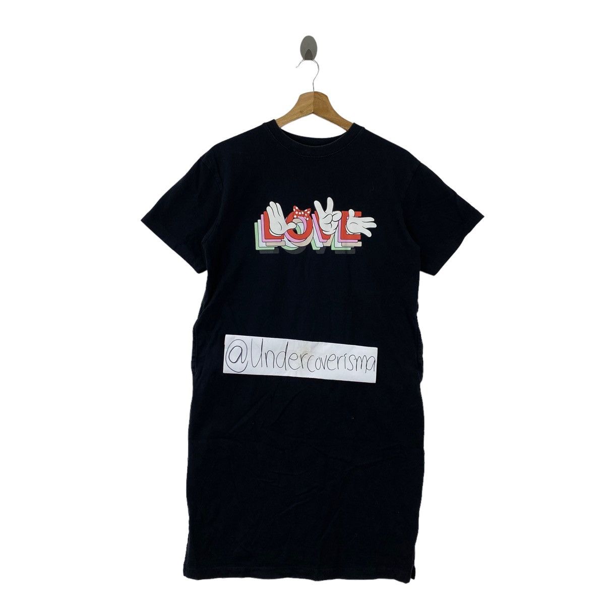 Ambush Design × Disney × Uniqlo UT UNIQLO x DISNEY x Ambush Love Print Black Short Sleeve Size M / US 6-8 / IT 42-44 - 1 Thumbnail