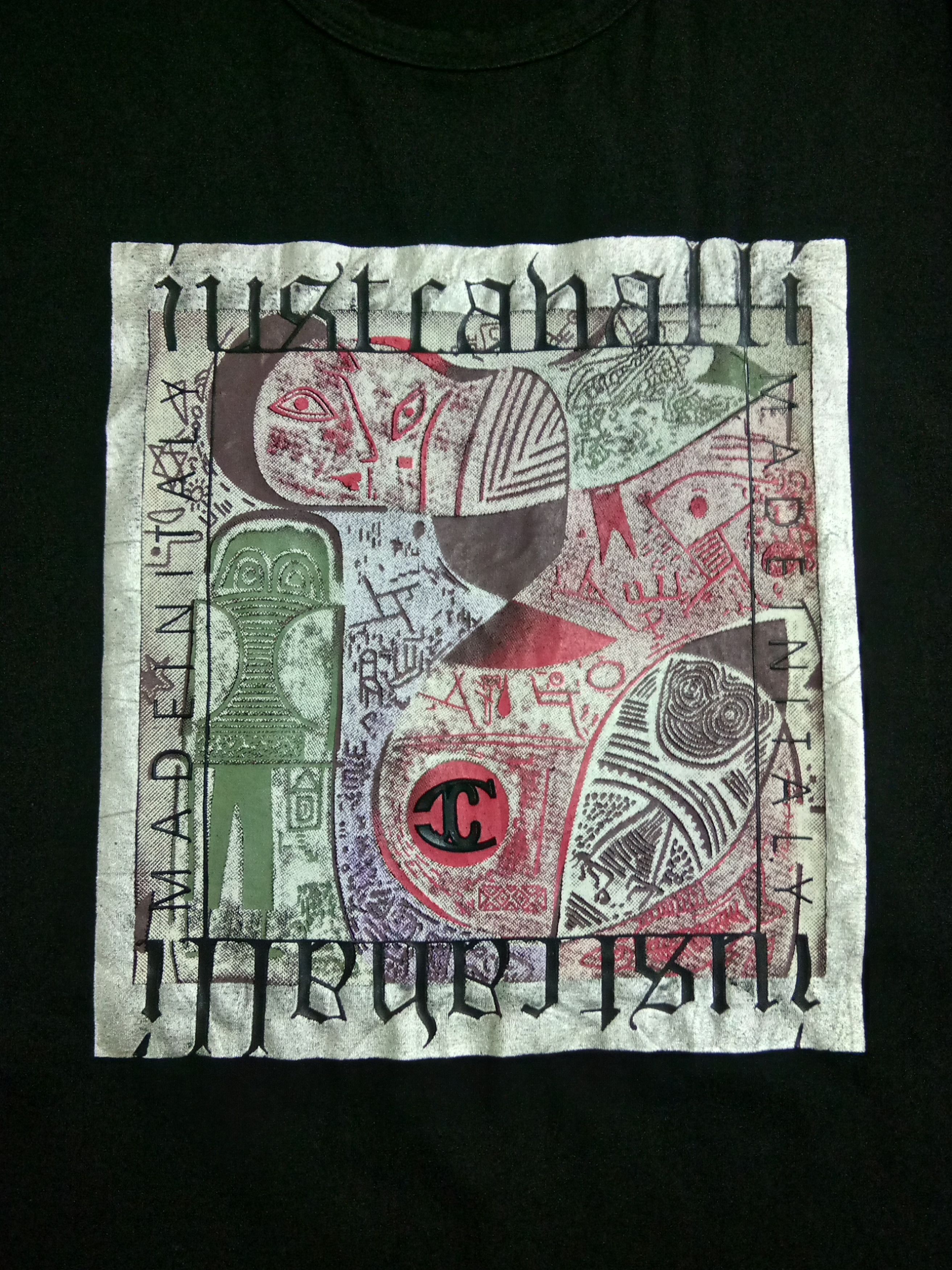 Just Cavalli FW2000 spell out hierographic long sleeve tee Size US M / EU 48-50 / 2 - 8 Thumbnail
