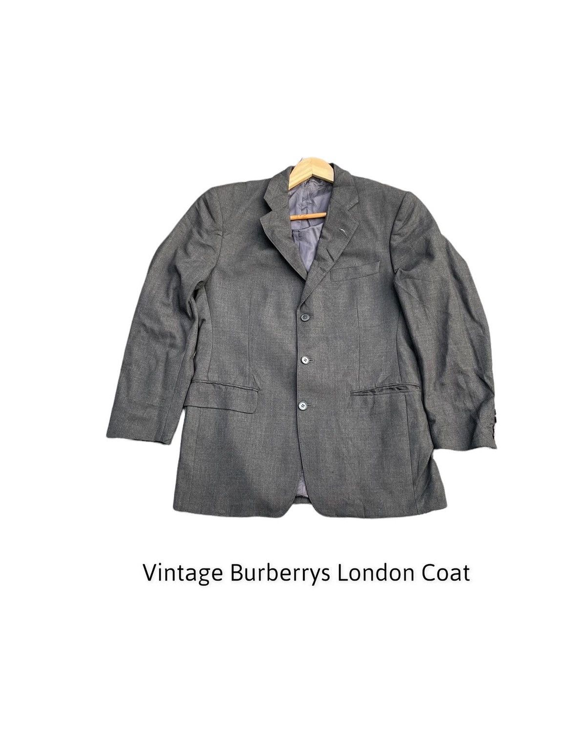 Burberry × Designer Vintage Burberrys London Wool Cashmere Coat Size US M / EU 48-50 / 2 - 1 Thumbnail