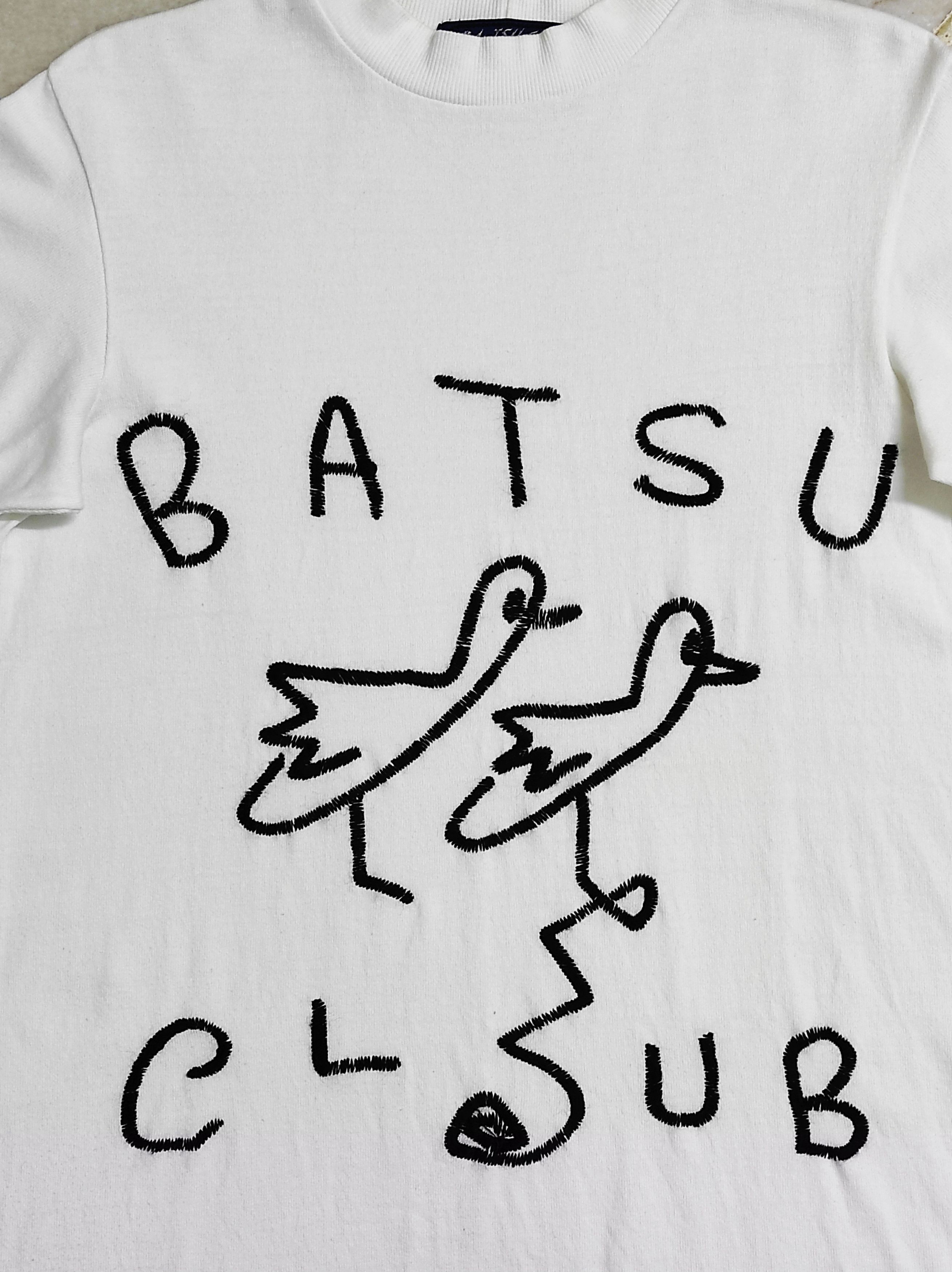 Japanese Brand Vintage mid 90s BA-TSU CLUB Intarsia knit OS tee Size ONE SIZE - 6 Thumbnail