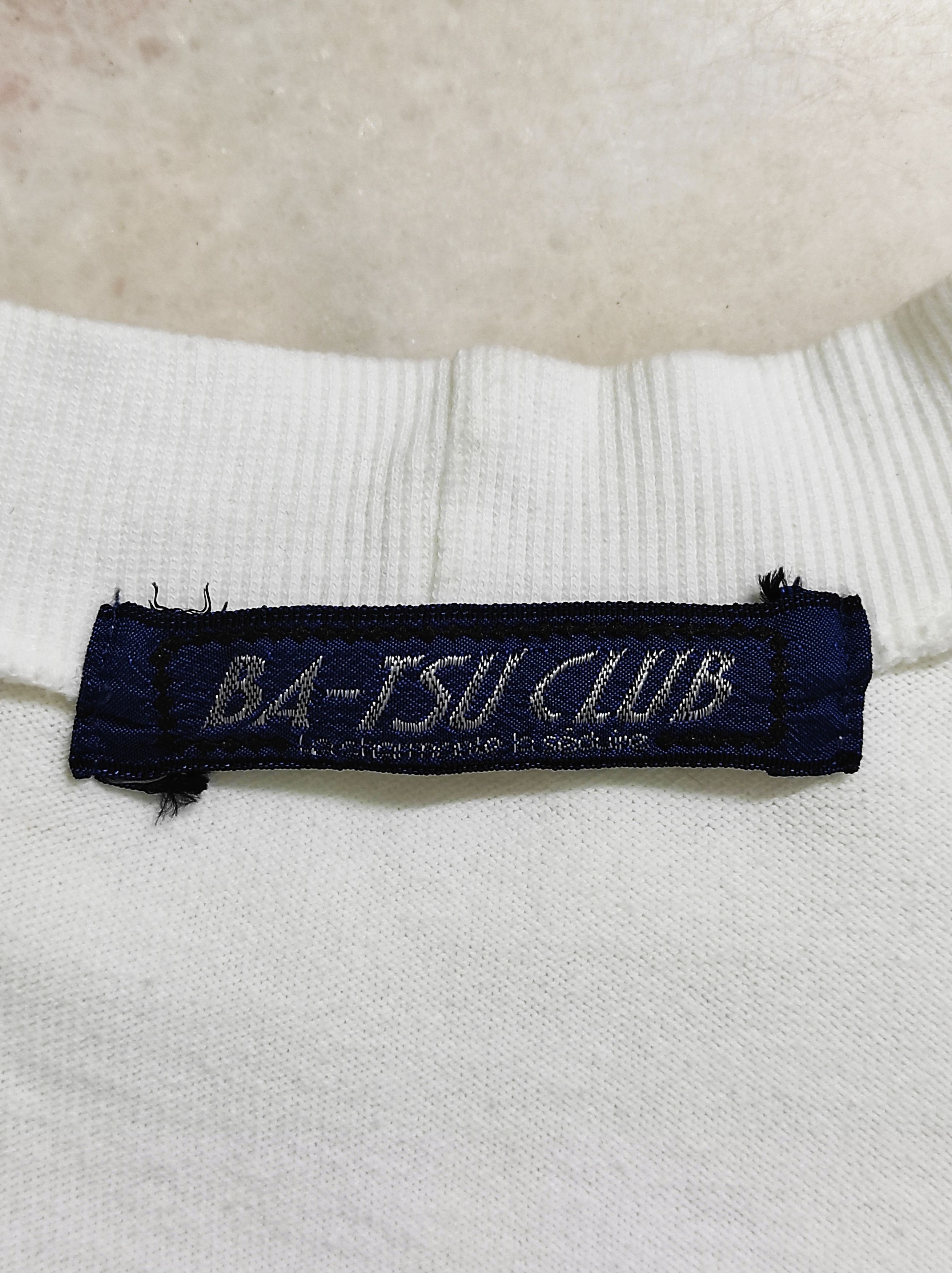 Japanese Brand Vintage mid 90s BA-TSU CLUB Intarsia knit OS tee Size ONE SIZE - 3 Thumbnail