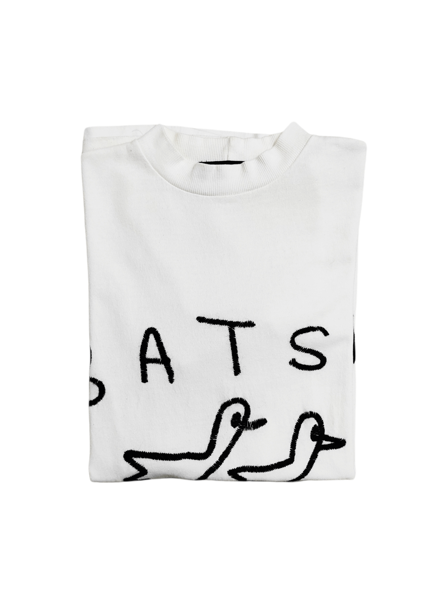 Japanese Brand Vintage mid 90s BA-TSU CLUB Intarsia knit OS tee Size ONE SIZE - 8 Thumbnail
