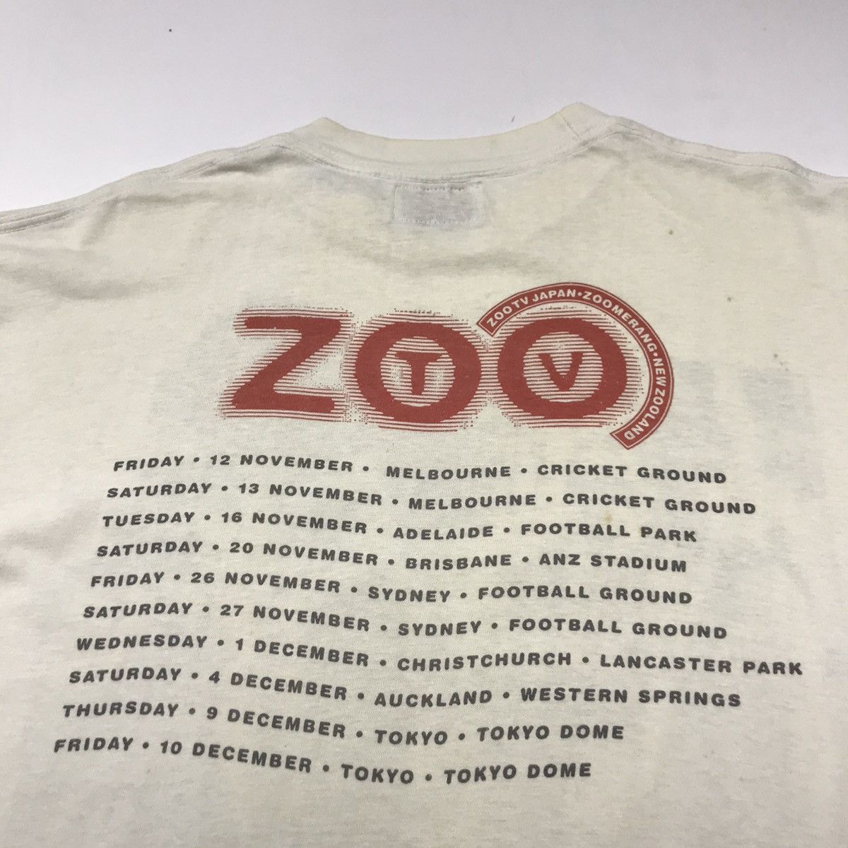 Band Tees Vintage 90s U2 ZOO TV Promo Tour Shirt Size US XXL / EU 58 / 5 - 4 Thumbnail