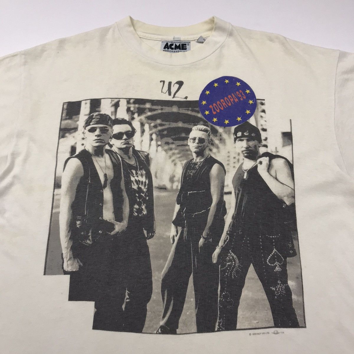 Band Tees Vintage 90s U2 ZOO TV Promo Tour Shirt Size US XXL / EU 58 / 5 - 3 Thumbnail
