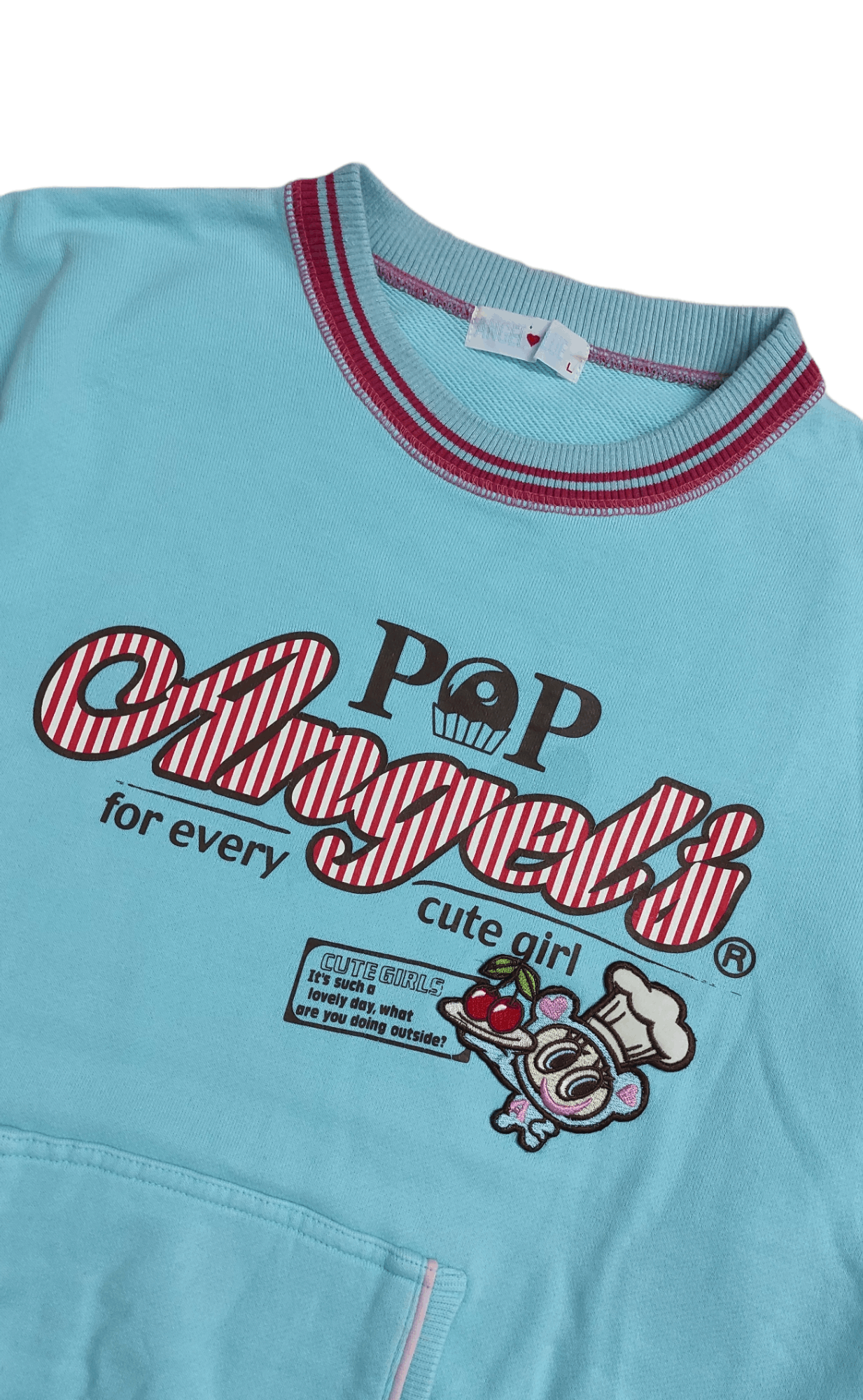 Angel Blue Vintage 90s Angel Blue POP Angel's for every cute girl sweat Size L / US 10 / IT 46 - 8 Thumbnail