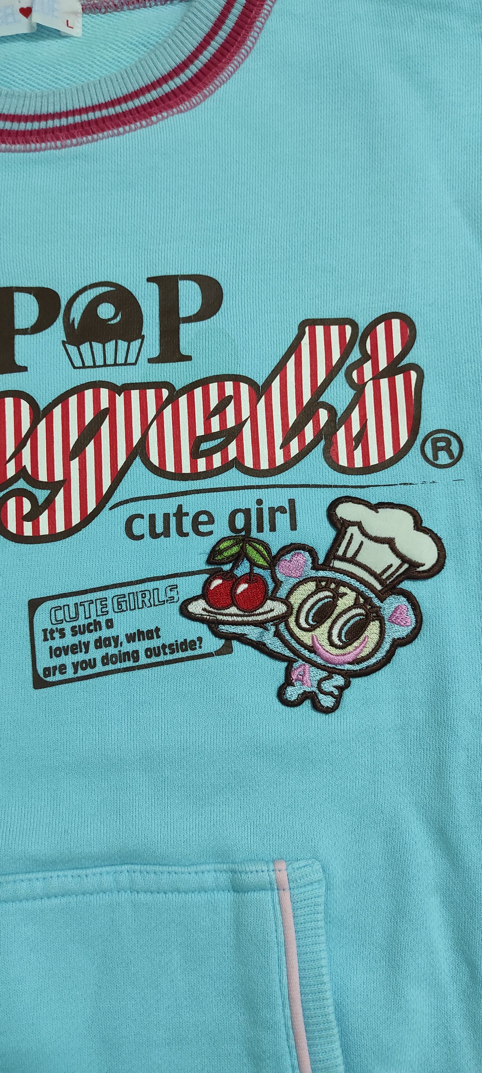 Angel Blue Vintage 90s Angel Blue POP Angel's for every cute girl sweat Size L / US 10 / IT 46 - 9 Thumbnail