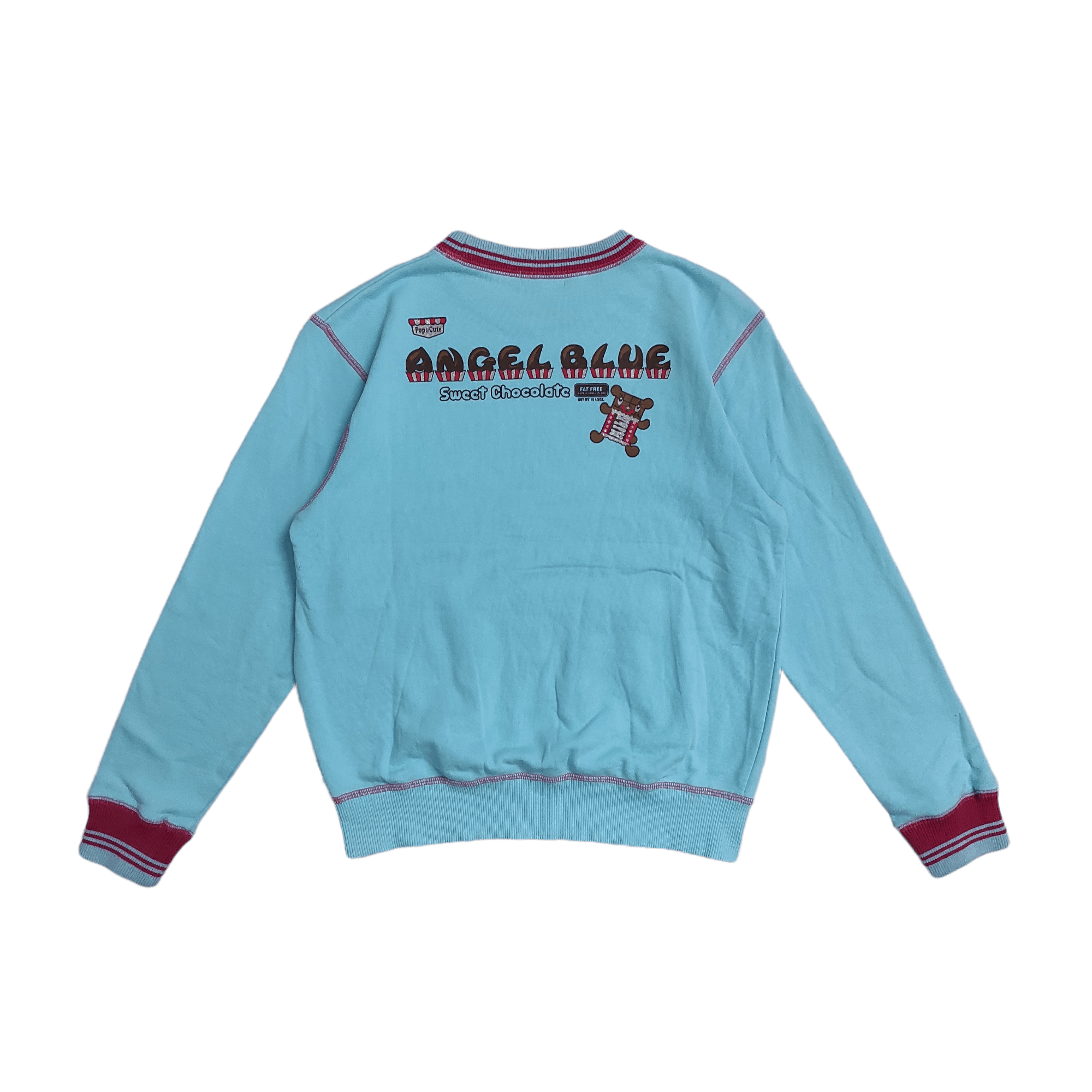 Angel Blue Vintage 90s Angel Blue POP Angel's for every cute girl sweat Size L / US 10 / IT 46 - 2 Thumbnail