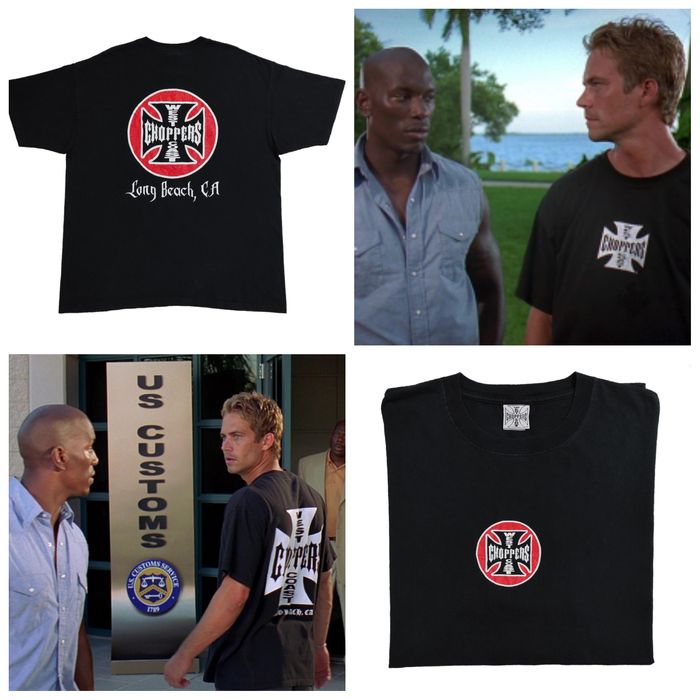 Paul walker west hot sale coast chopper shirt