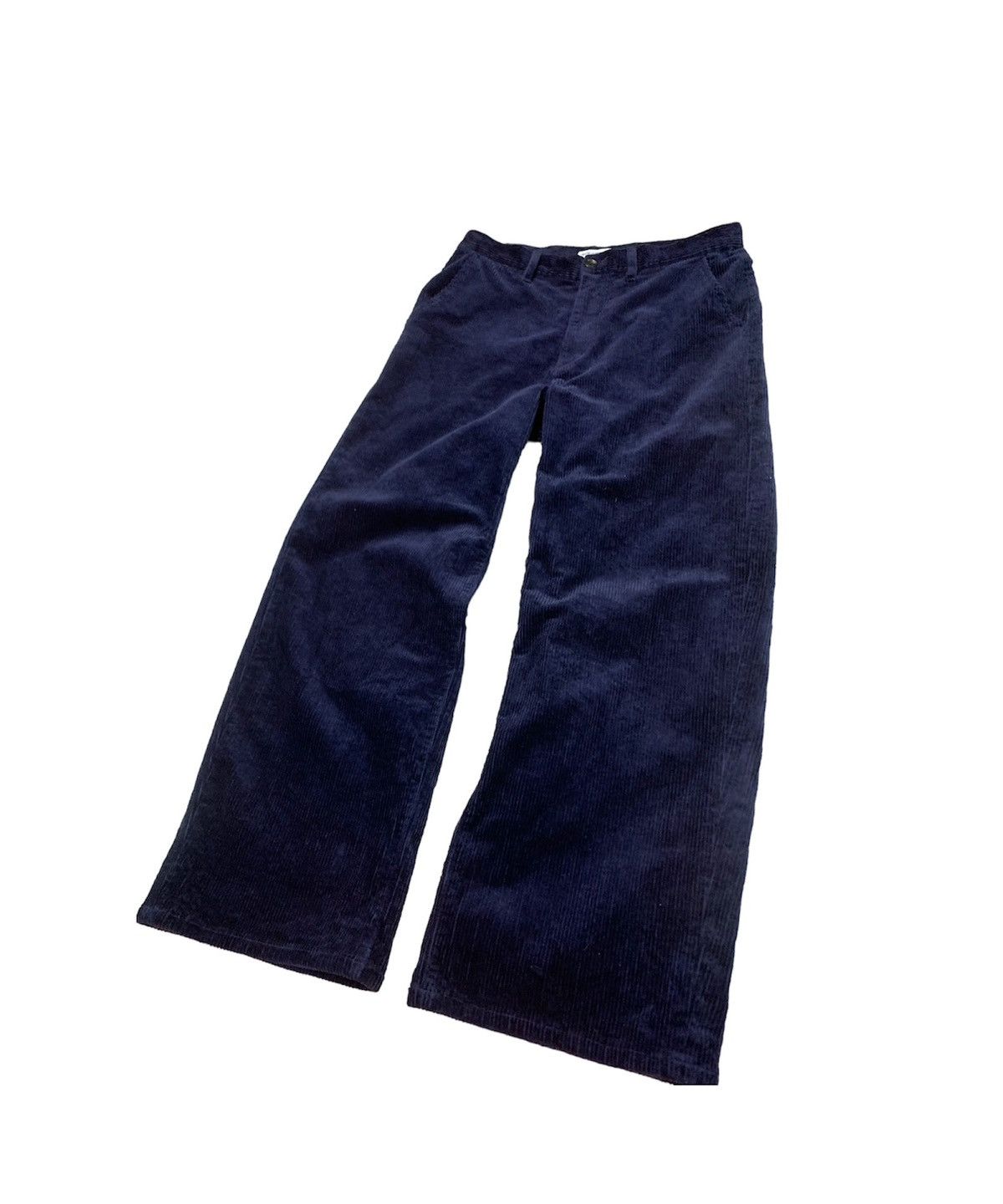Uniqlo UNIQLO INES DE LA FRESSANGE PARIS BLUE CORDUROY BAGGY PANTS Size US 30 / EU 46 - 5 Thumbnail