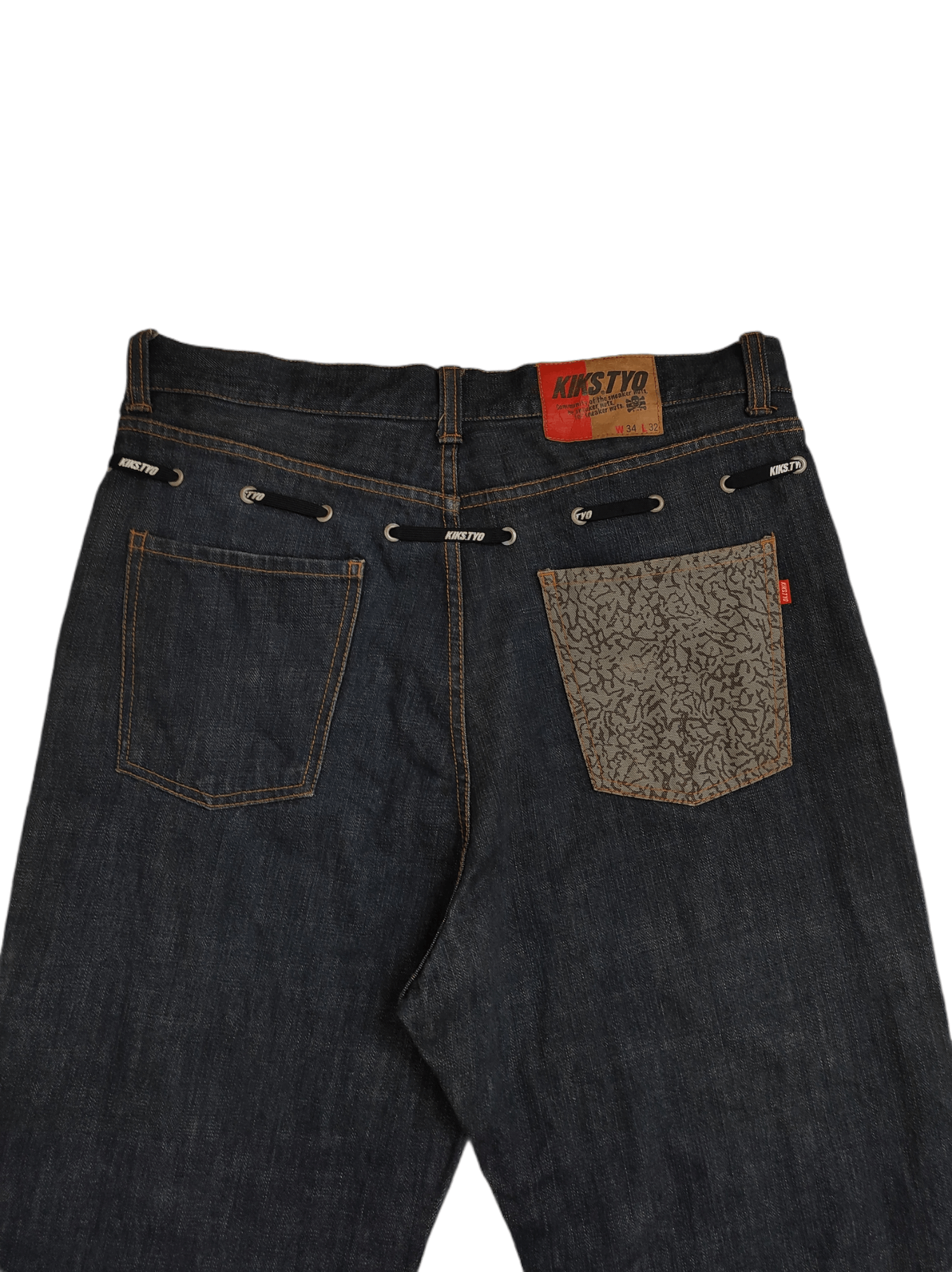 Japanese Brand FW2000 Kiks Tyo rigid denim with draw string Size US 34 / EU 50 - 12 Thumbnail