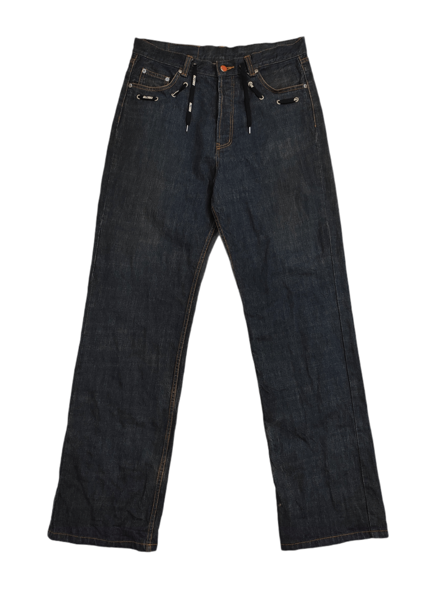 Japanese Brand FW2000 Kiks Tyo rigid denim with draw string Size US 34 / EU 50 - 1 Thumbnail