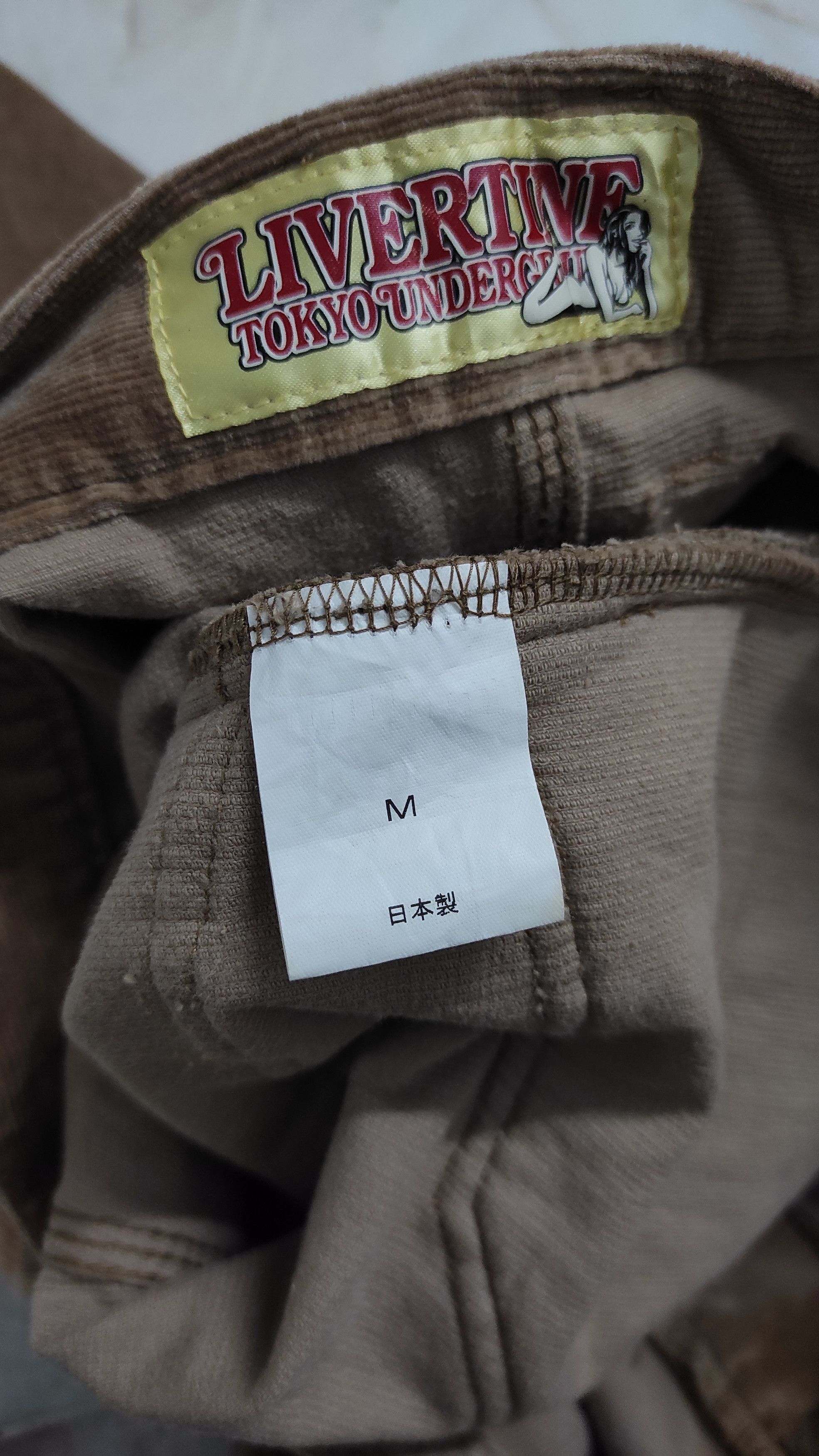 20471120 × Beauty Beast LIVERTINE TOKYO UNDERGROUND Sun faded velvet Bush pants Size US 32 / EU 48 - 4 Thumbnail