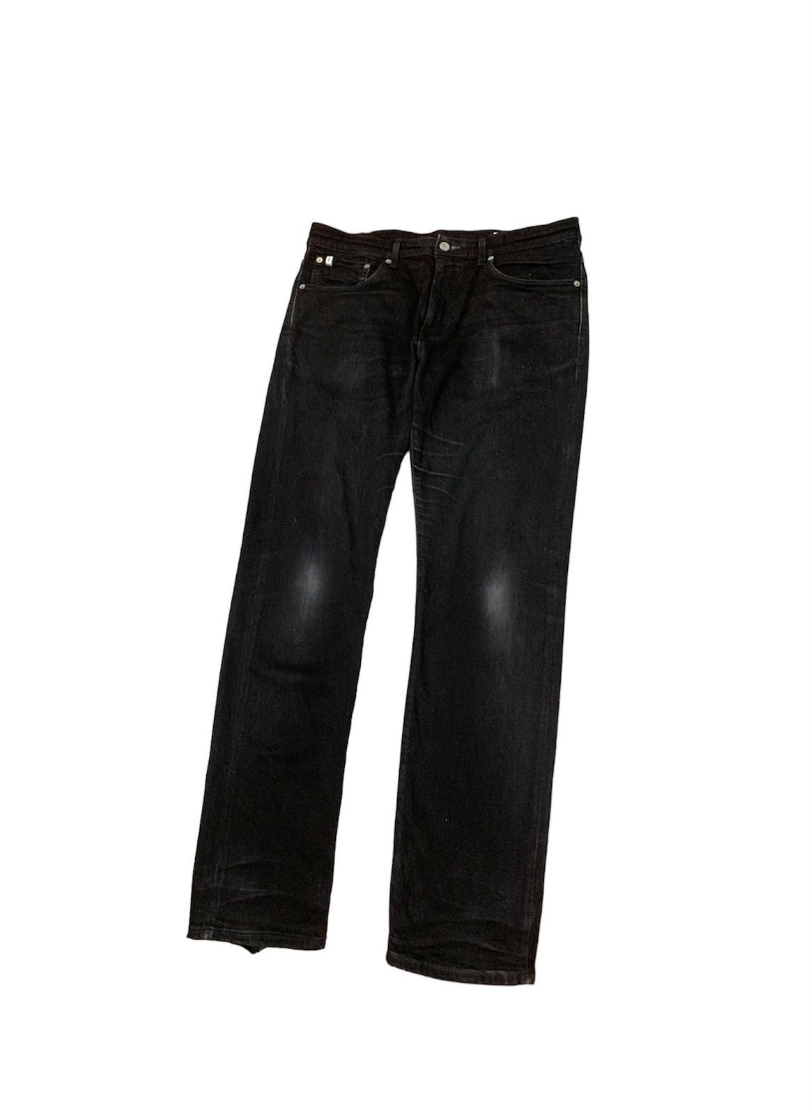 Edwin 👹EDWIN All Black Distressed Denim Made In Japan Size US 34 / EU 50 - 3 Thumbnail