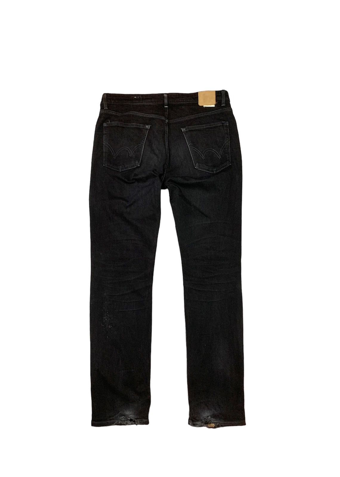 Edwin 👹EDWIN All Black Distressed Denim Made In Japan Size US 34 / EU 50 - 1 Thumbnail