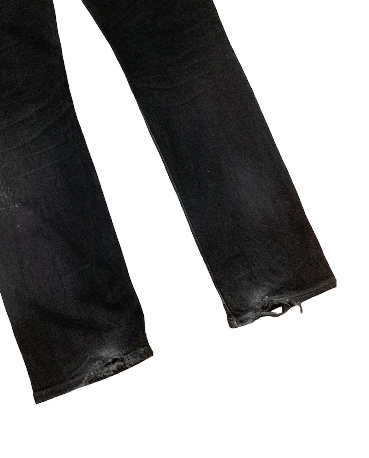 Edwin 👹EDWIN All Black Distressed Denim Made In Japan Size US 34 / EU 50 - 6 Thumbnail