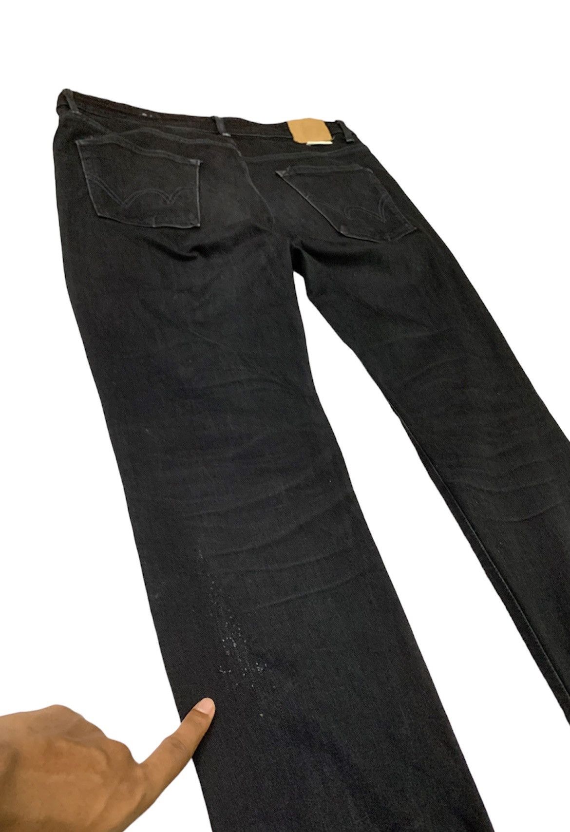 Edwin 👹EDWIN All Black Distressed Denim Made In Japan Size US 34 / EU 50 - 7 Thumbnail
