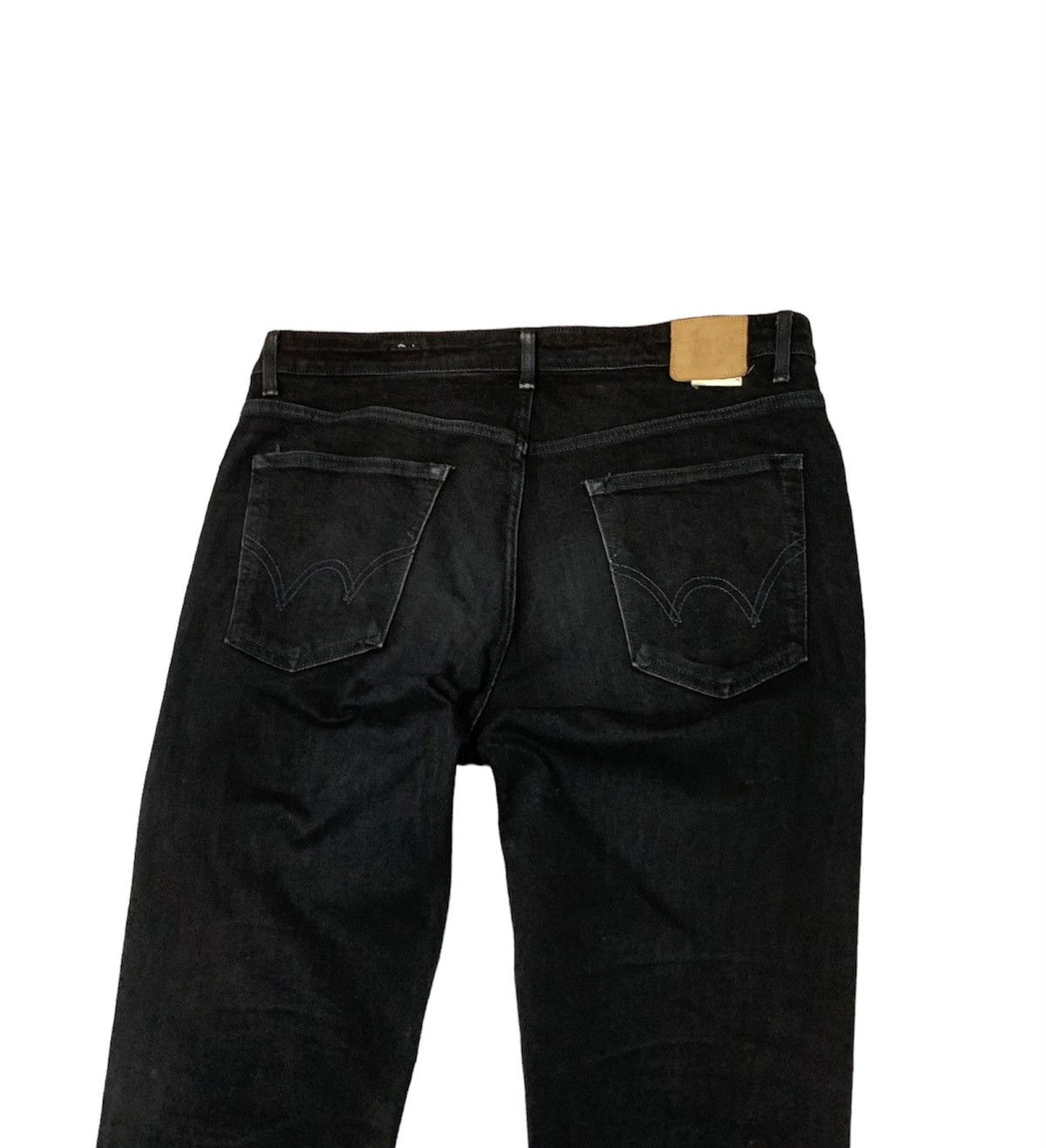 Edwin 👹EDWIN All Black Distressed Denim Made In Japan Size US 34 / EU 50 - 8 Thumbnail