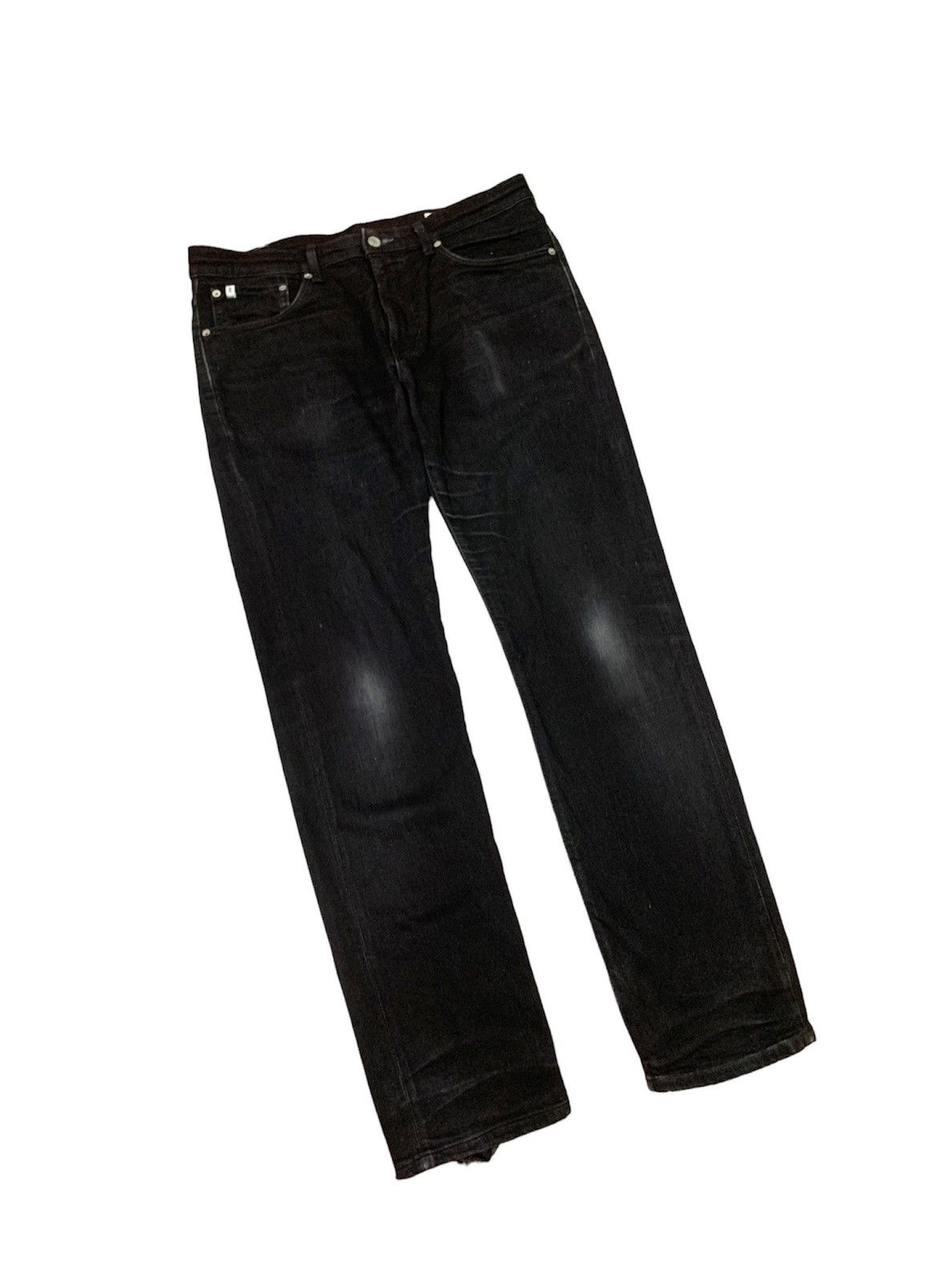 Edwin 👹EDWIN All Black Distressed Denim Made In Japan Size US 34 / EU 50 - 4 Thumbnail