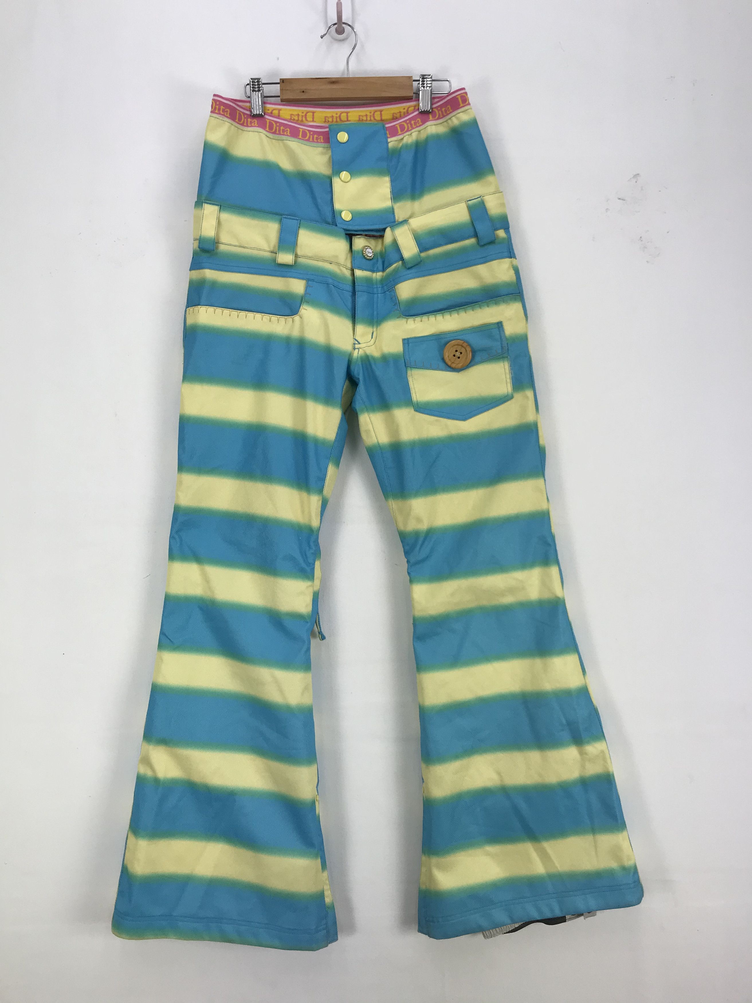 If Six Was Nine × Japanese Brand Dita White Ski Wear Snowboards Japanese Ski Overall Pants Size US 34 / EU 50 - 1 Thumbnail