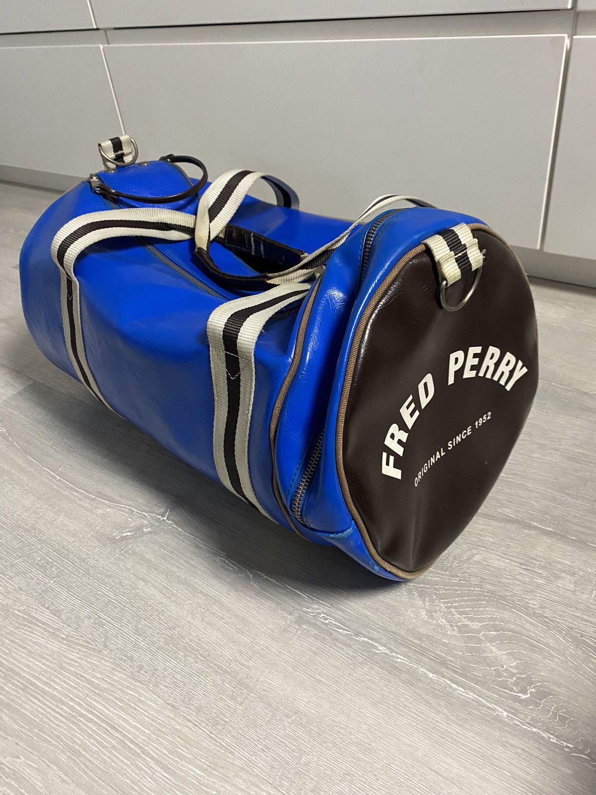 Vintage Fred Perry duffle bag big logo 90s Grailed