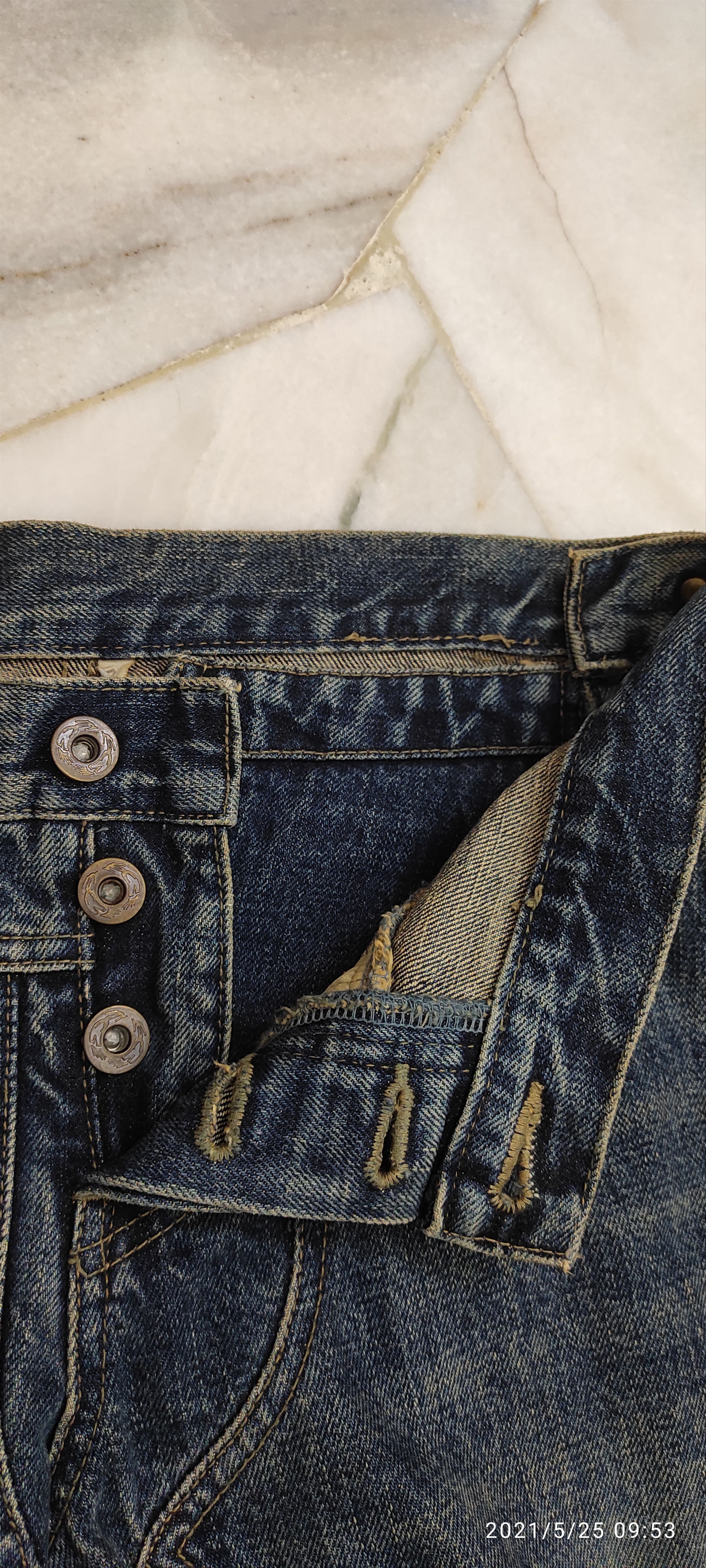 Japanese Brand ⚡️𝐐𝐔𝐈𝐂𝐊 𝐒𝐀𝐋𝐄 AW2000 OSSA MANDO mud Jeans Size US 30 / EU 46 - 9 Thumbnail