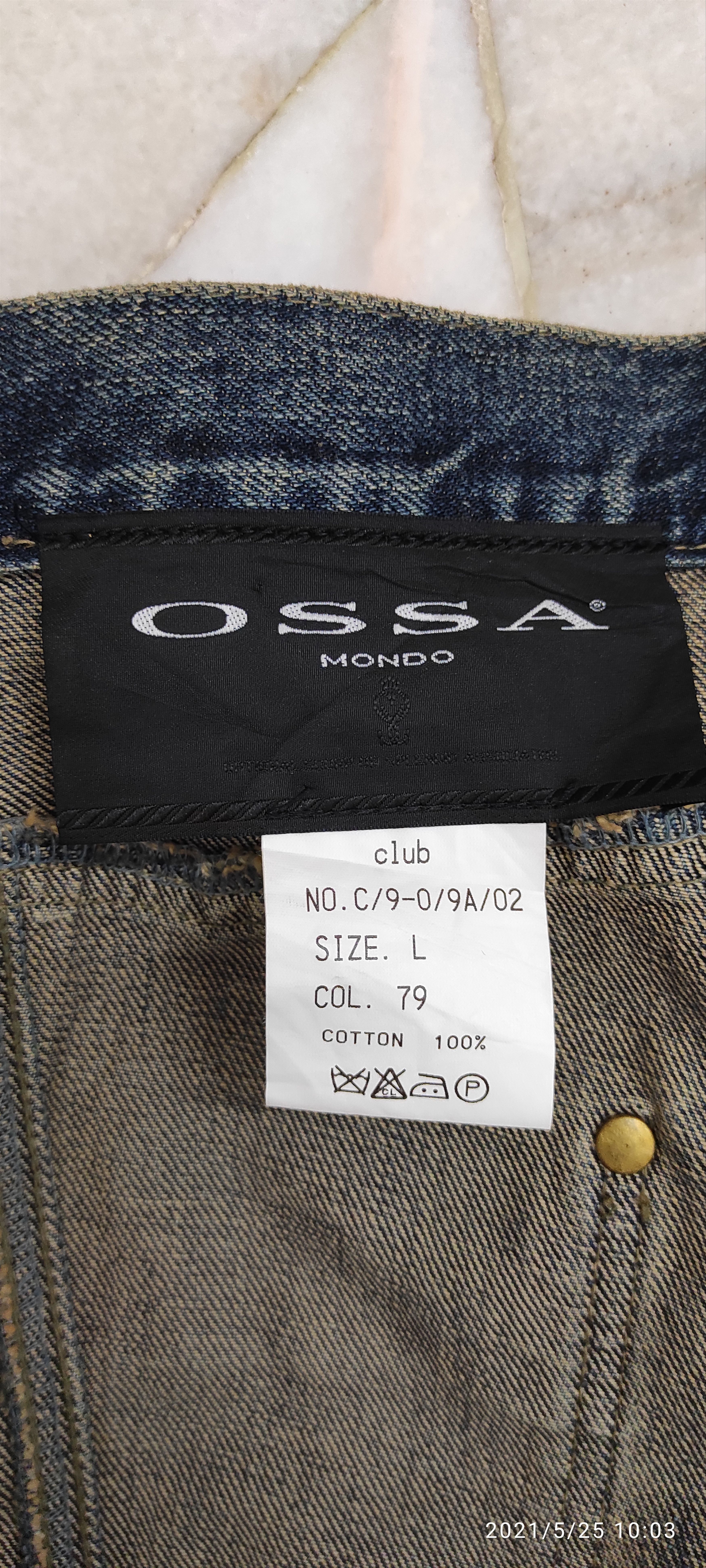 Japanese Brand ⚡️𝐐𝐔𝐈𝐂𝐊 𝐒𝐀𝐋𝐄 AW2000 OSSA MANDO mud Jeans Size US 30 / EU 46 - 5 Thumbnail