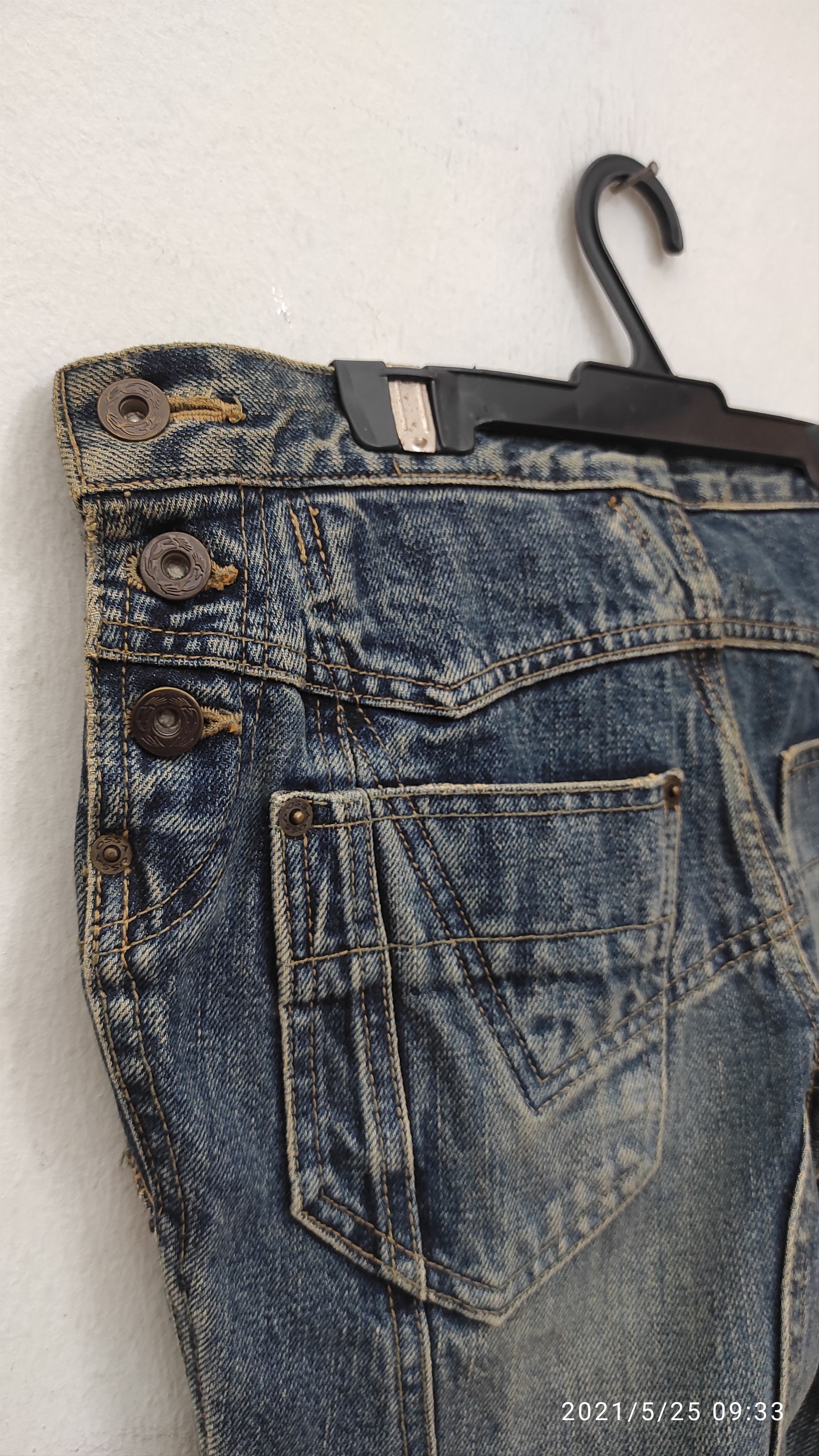 Japanese Brand ⚡️𝐐𝐔𝐈𝐂𝐊 𝐒𝐀𝐋𝐄 AW2000 OSSA MANDO mud Jeans Size US 30 / EU 46 - 10 Thumbnail