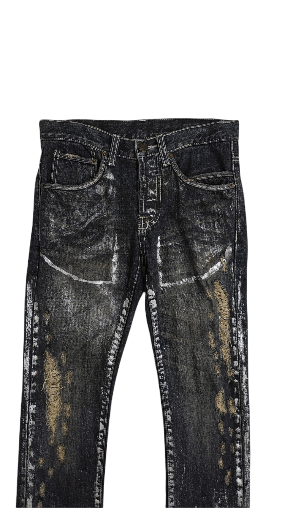JACKROSE ⚡️𝐐𝐔𝐈𝐂𝐊 𝐒𝐀𝐋𝐄 Archive JACK ROSE painter waxed jeans Size US 29 - 5 Thumbnail