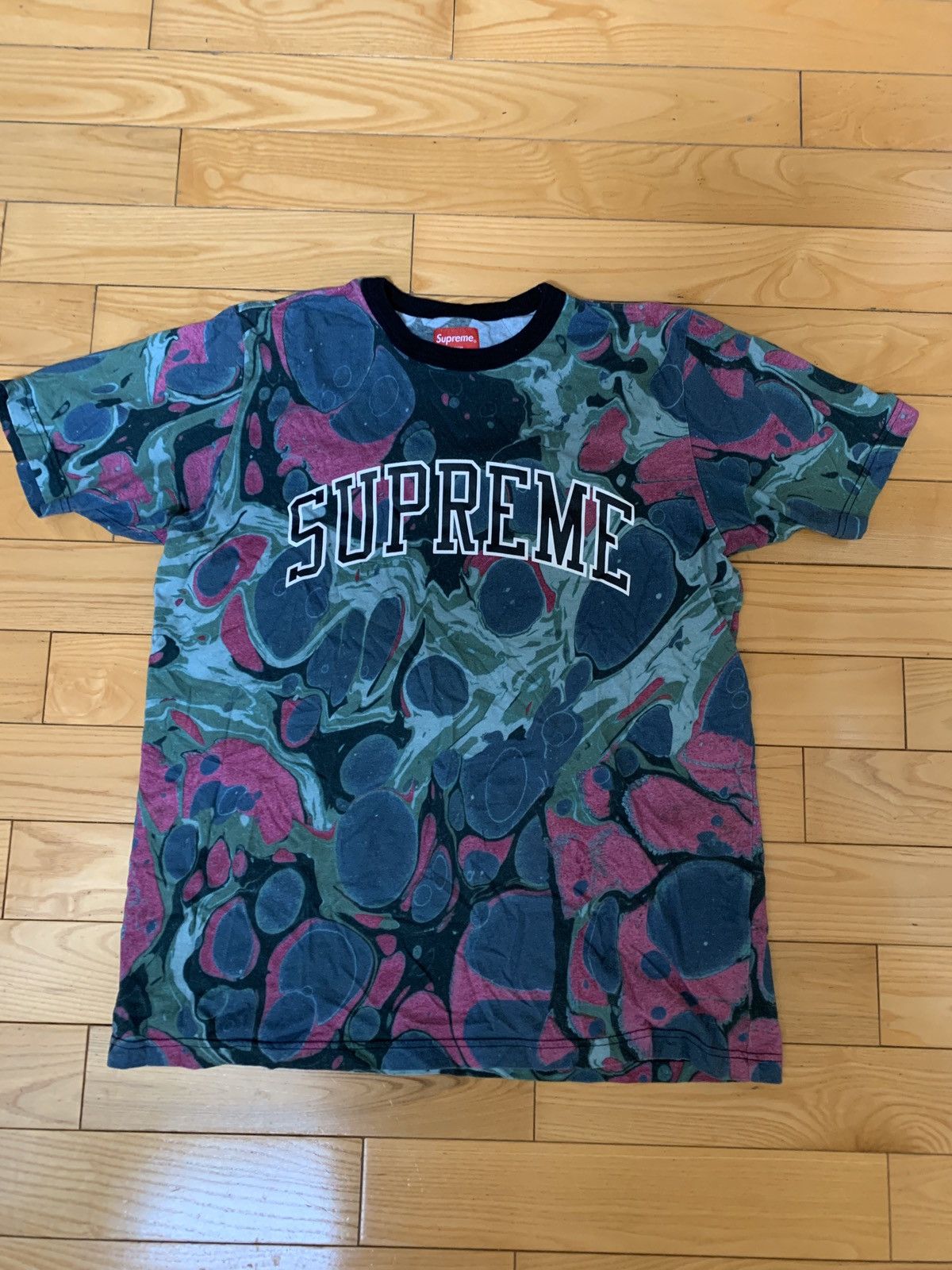 Supreme Marbled Tee Size US L / EU 52-54 / 3 - 1 Thumbnail